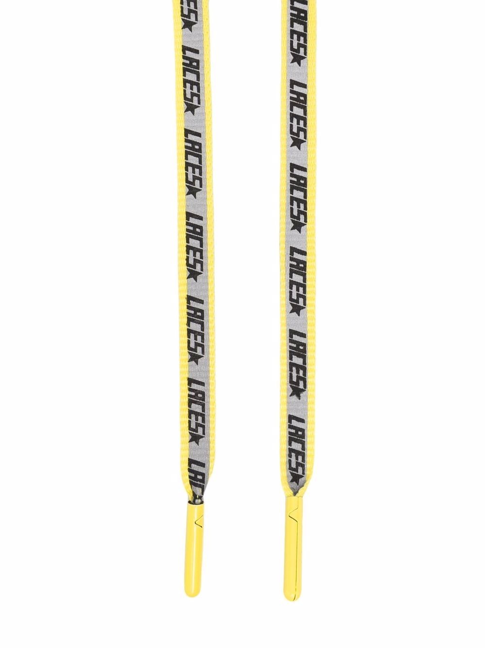 slogan-print interchangeable laces - 2