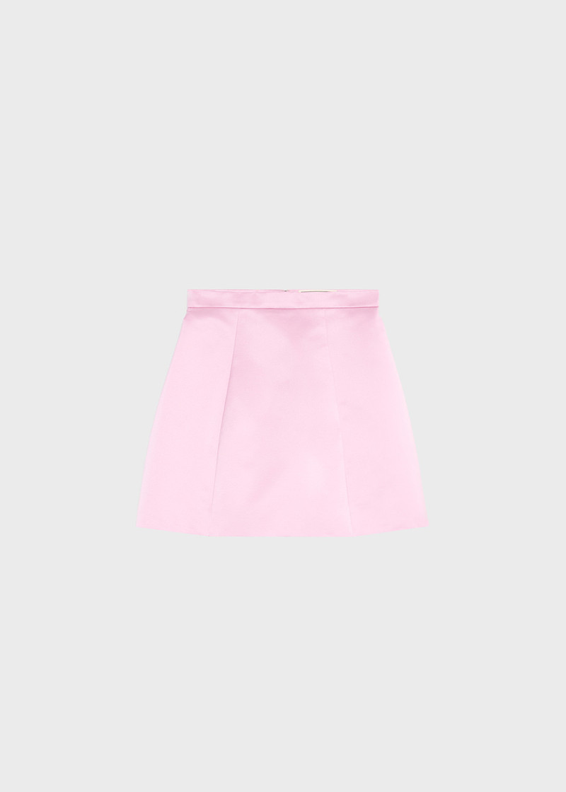 DUCHESSE SATIN MINISKIRT - 1