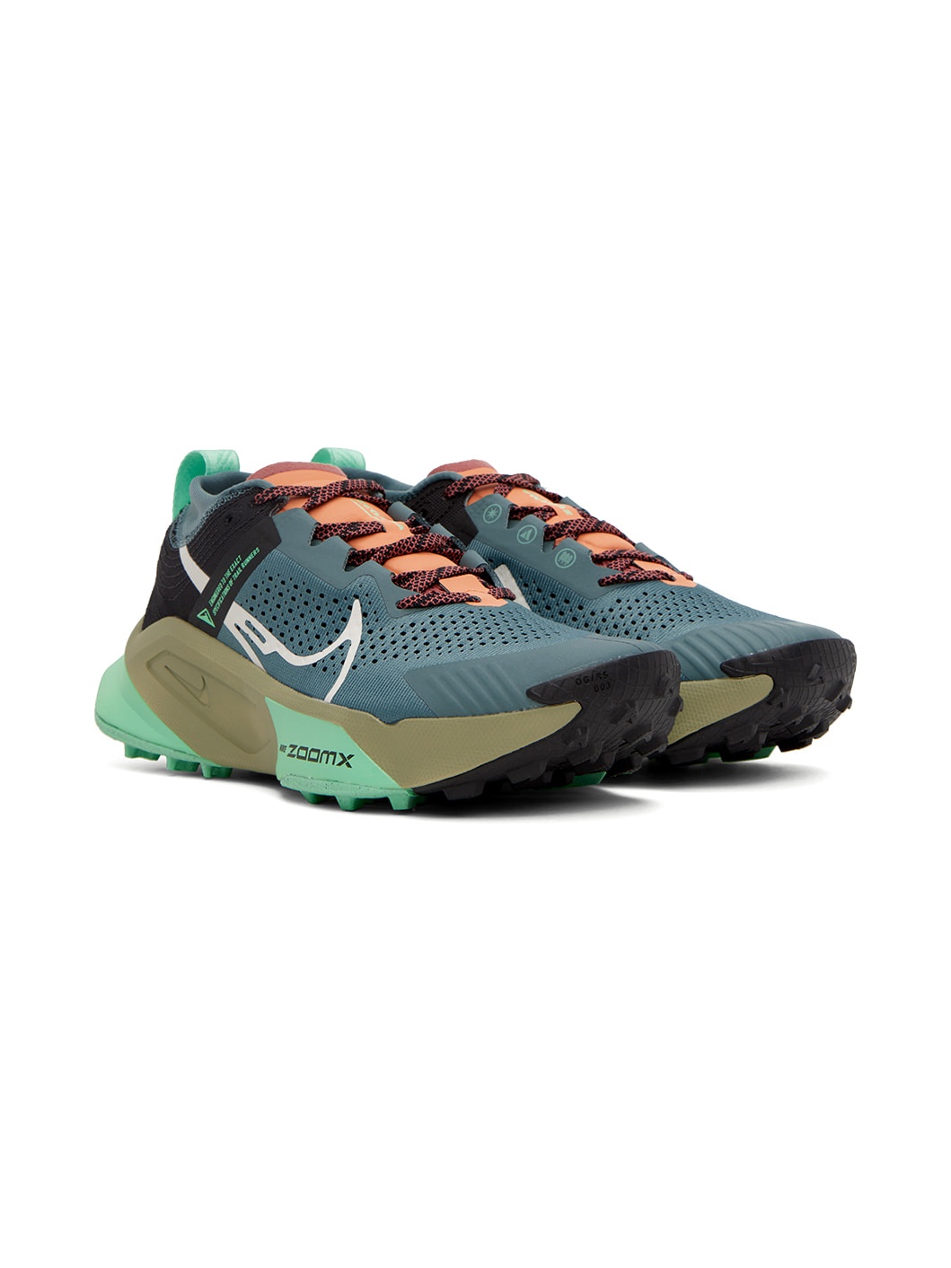 Green ZoomX Zegama Trail Sneakers - 4