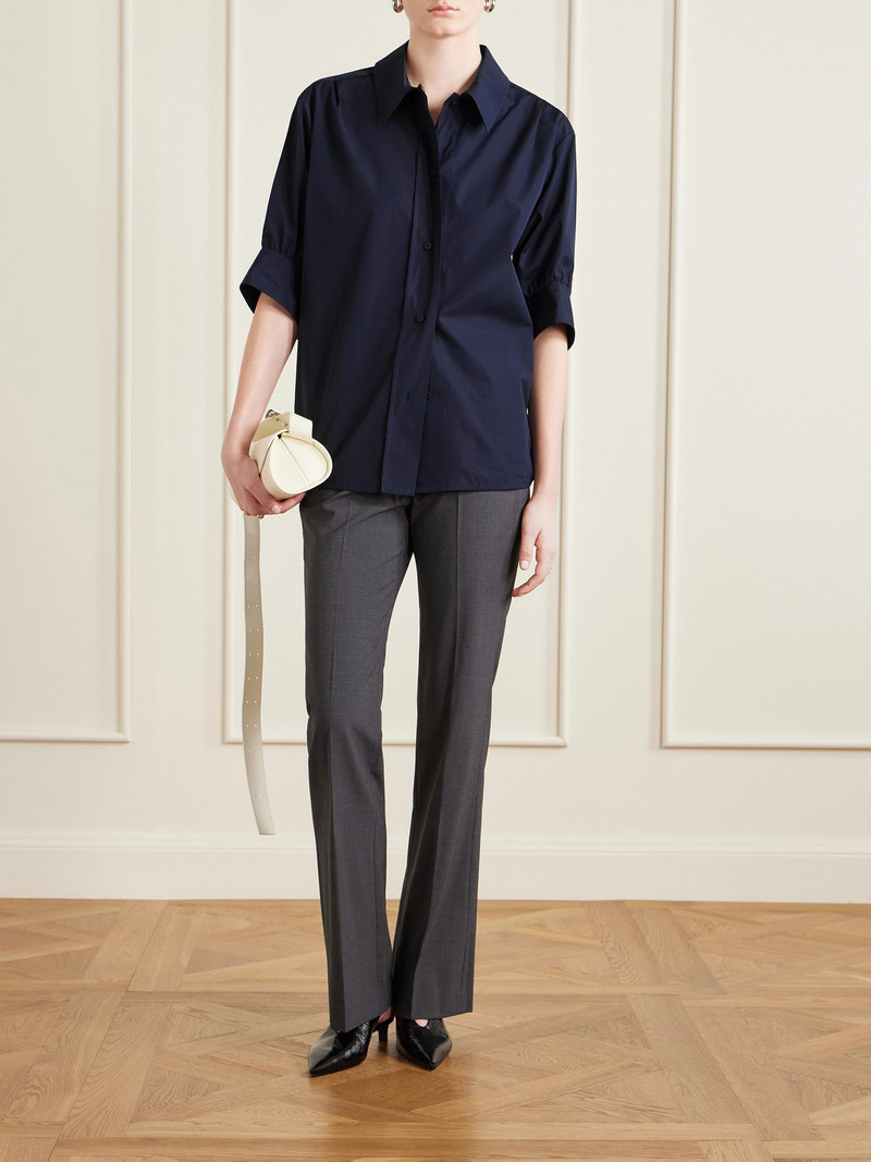 Jil Sander Gathered Cotton-poplin Shirt outlook