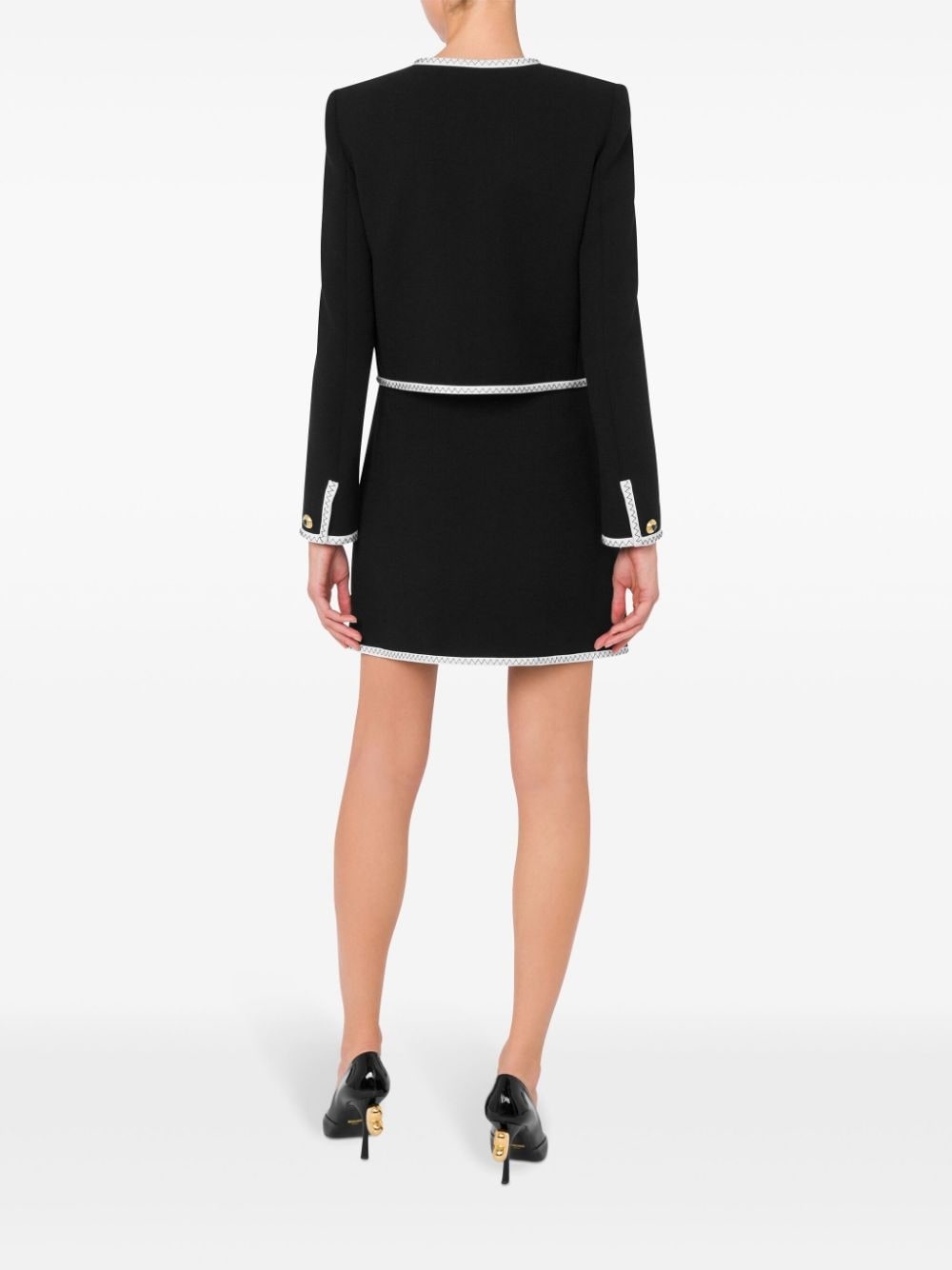 Moschino single-breasted jacket | farfetch | REVERSIBLE