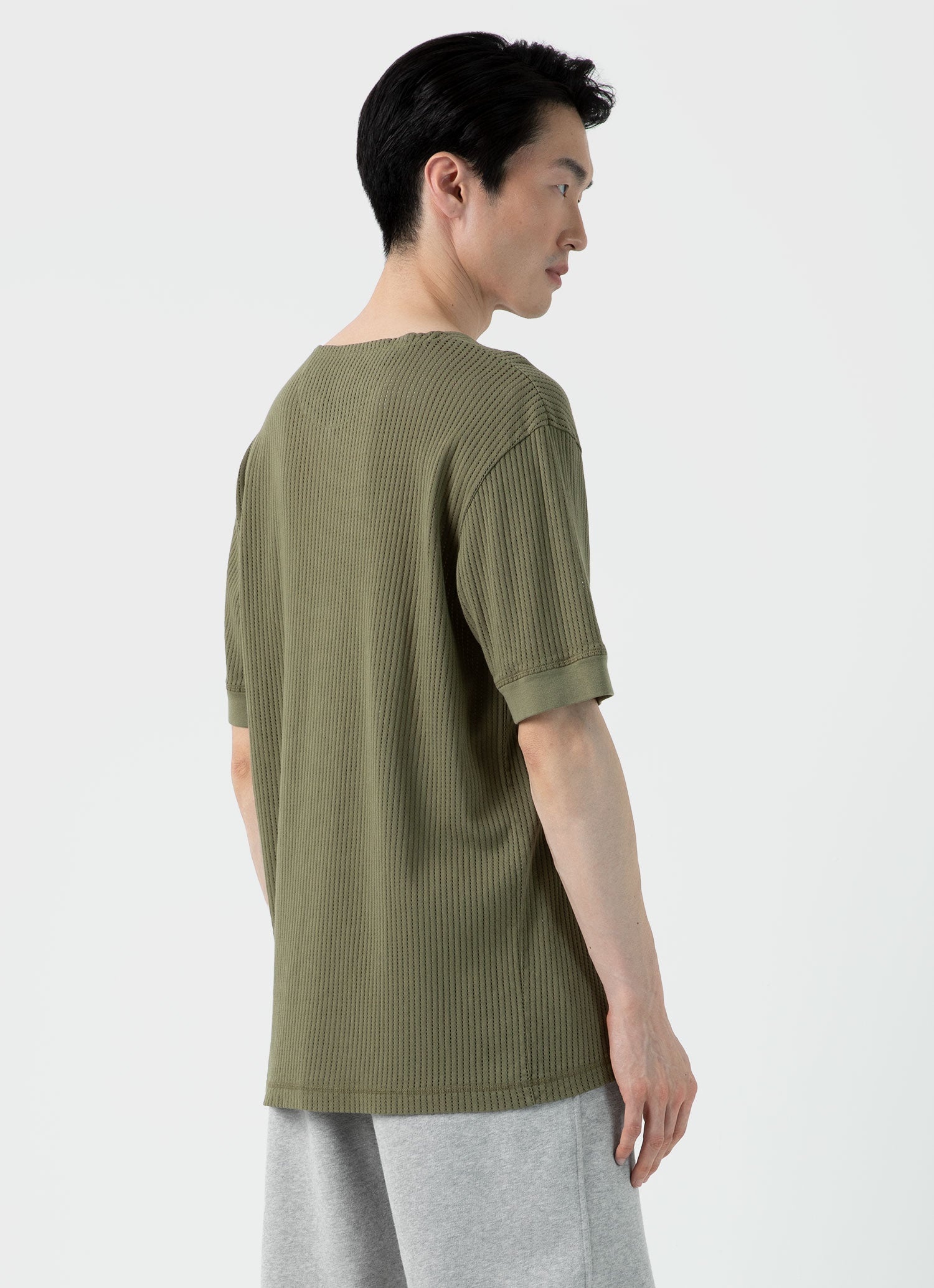 Sunspel Sunspel x Nigel Cabourn Mesh Henley | sunspel
