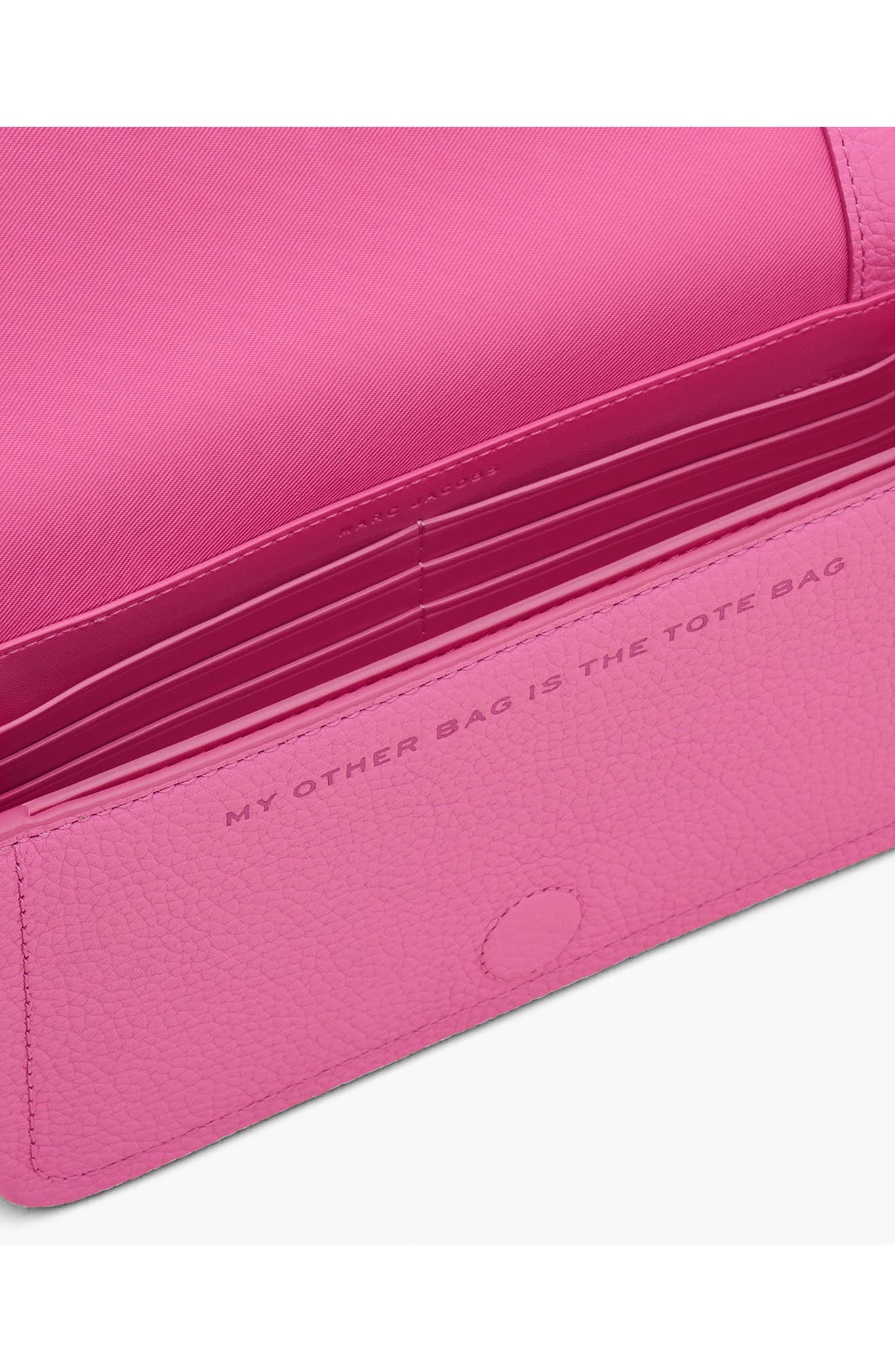 Marc Jacobs The Mini Leather Crossbody Bag in Bow Pink at Nordstrom - 6