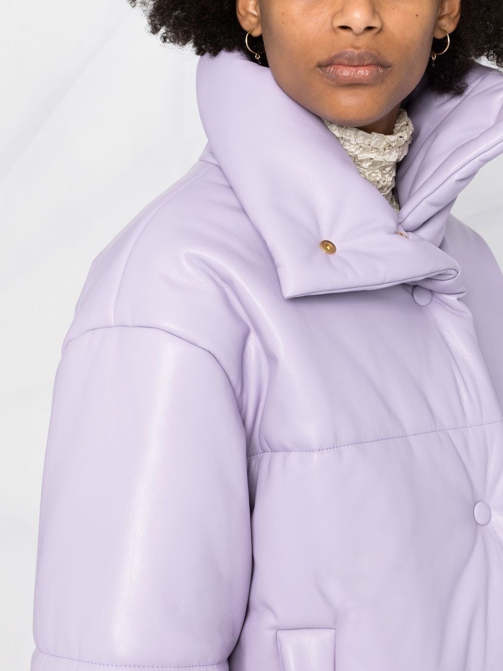 high-neck puffer jacket - 3