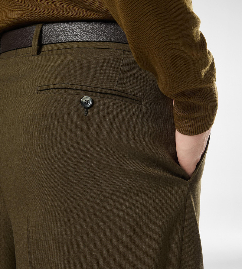 TOM FORD WOOL CASHMERE SILK REPS DOUBLE PLEAT PANT outlook