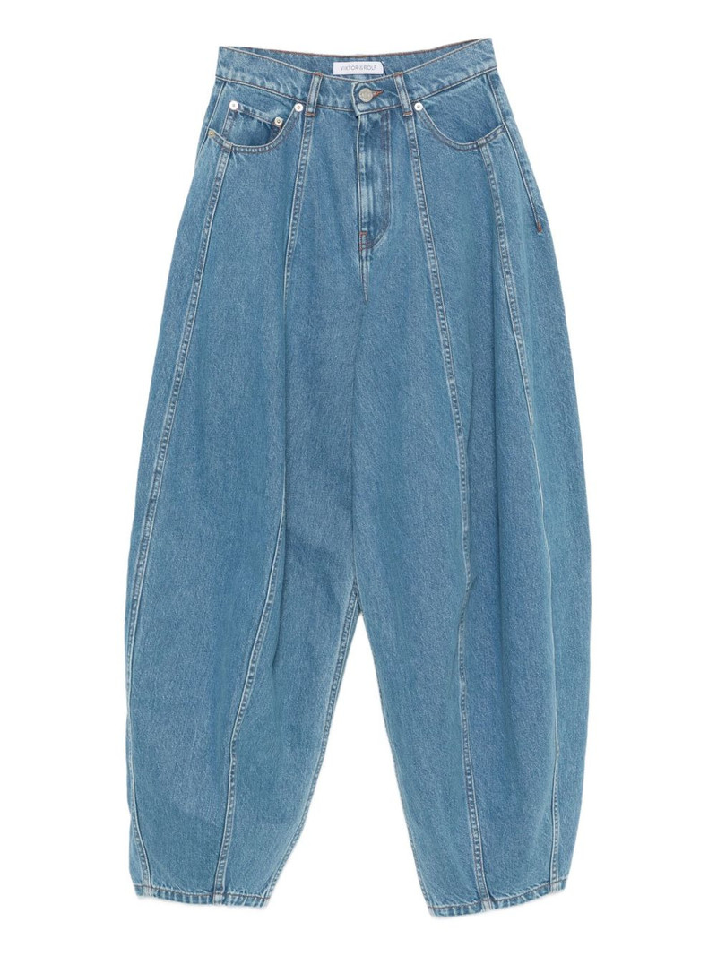 panelled balloon-shaped jeans 1