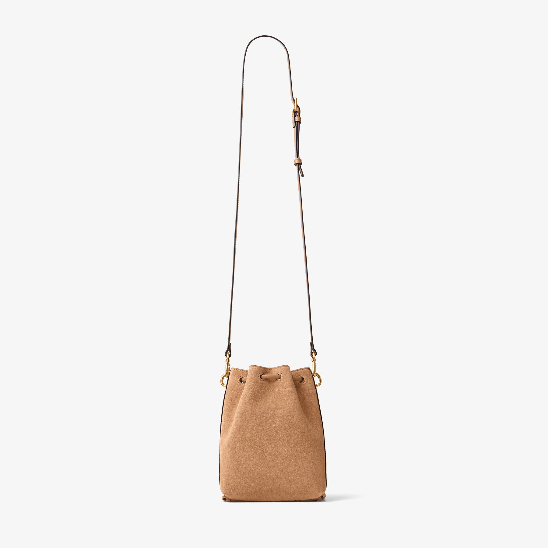 Cinch Mini
Toffee Suede Mini Bag with Suede Fringe Tassels - 6