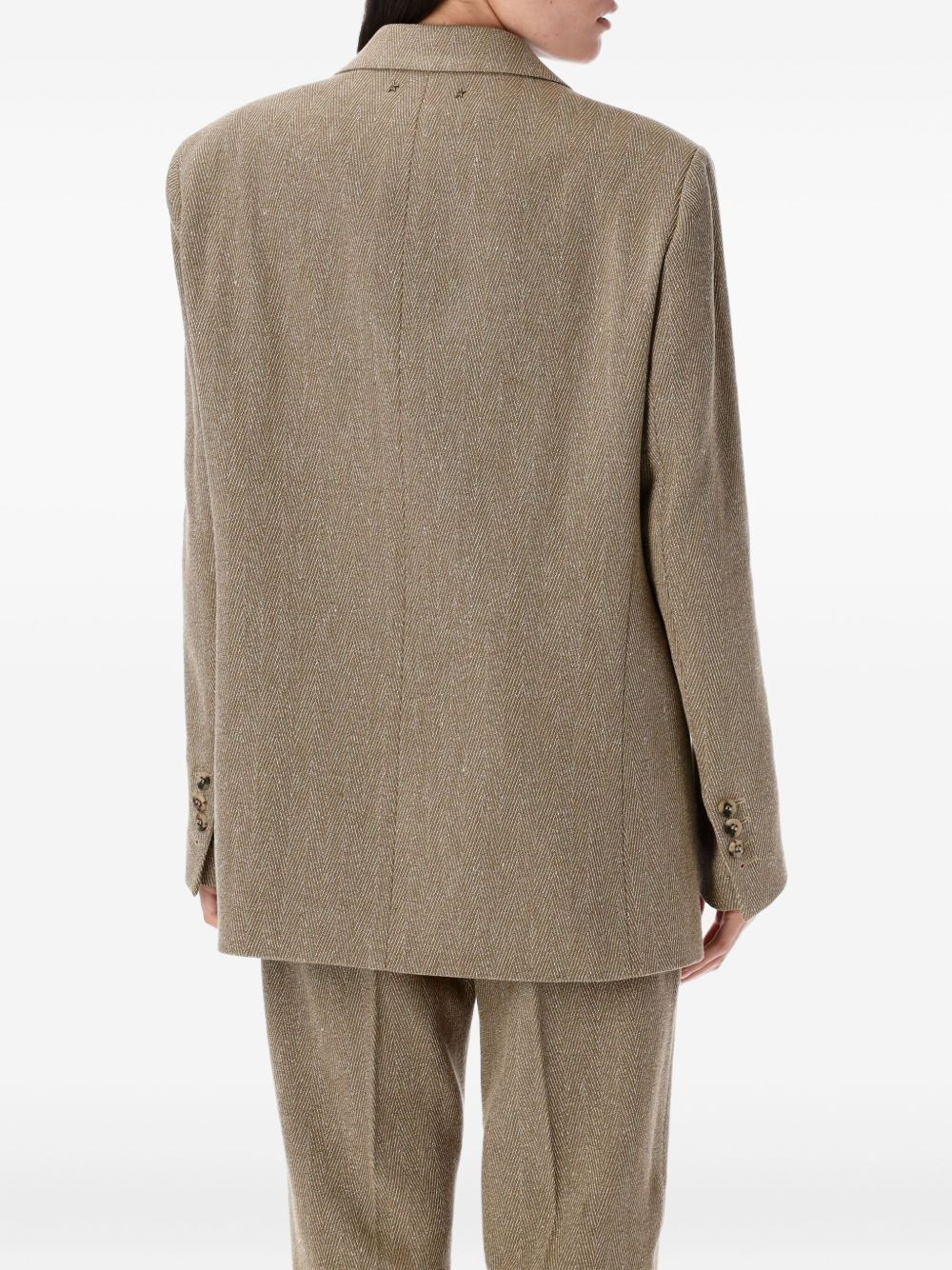 herringbone blazer - 2