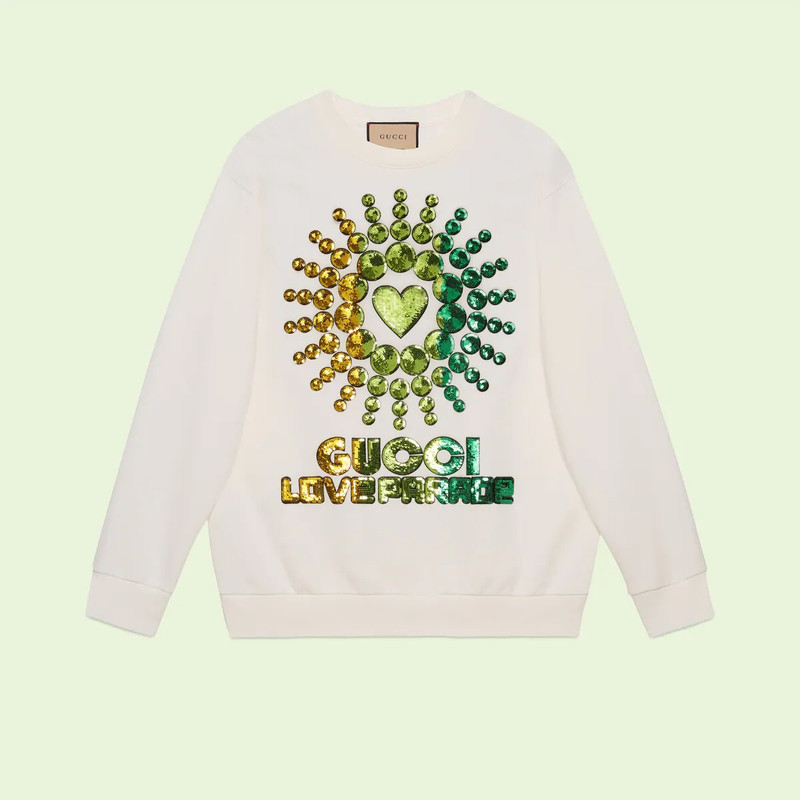 Gucci Love Parade cotton sweatshirt 1