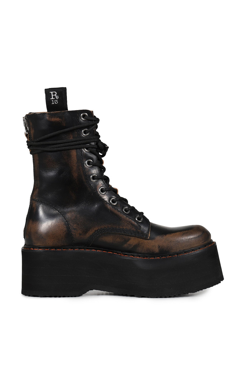 R13 DOUBLE STACK LACE-UP BOOTS / REMOVE outlook