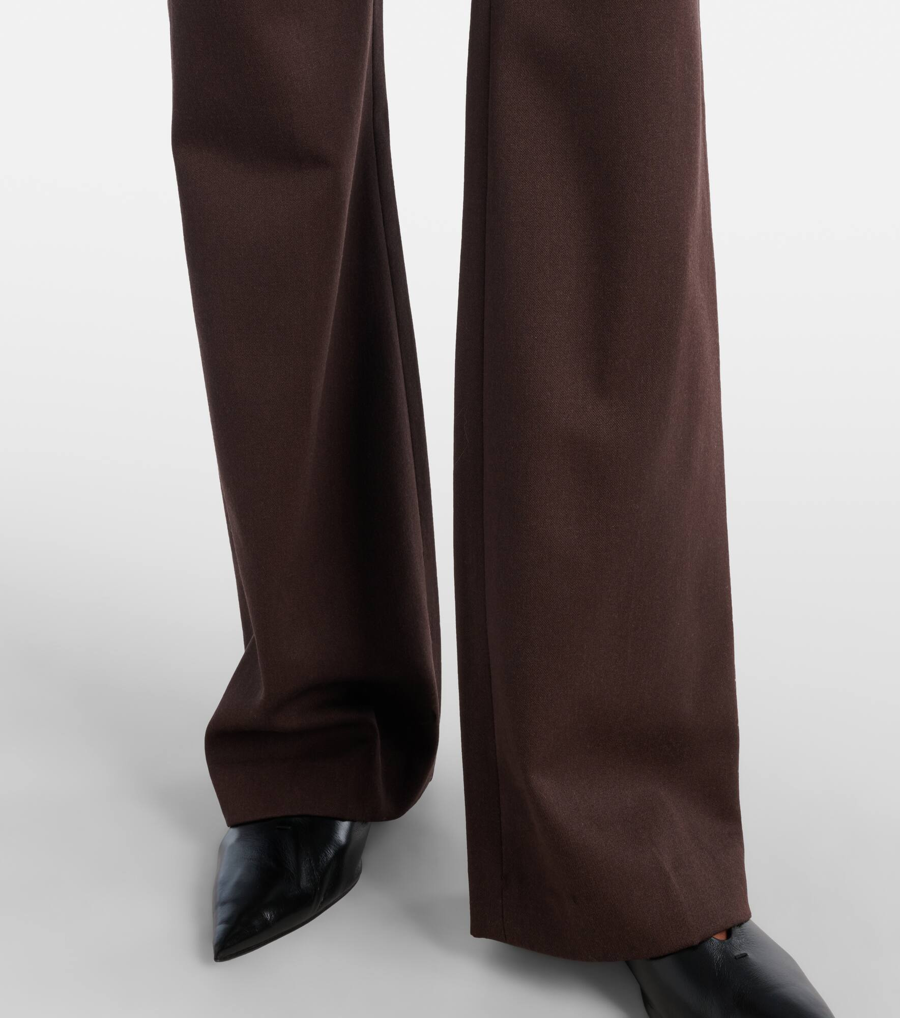 Corette high-rise virgin wool flared pants - 5