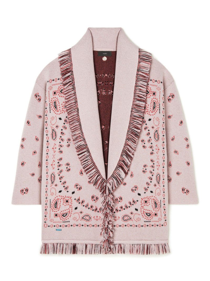 Bandana-jacquard cardigan 1