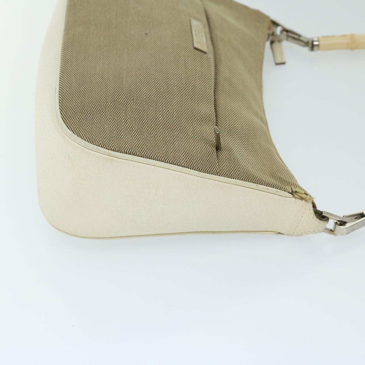 GUCCI Bamboo Hand Bag Canvas Beige 001 001 - 3