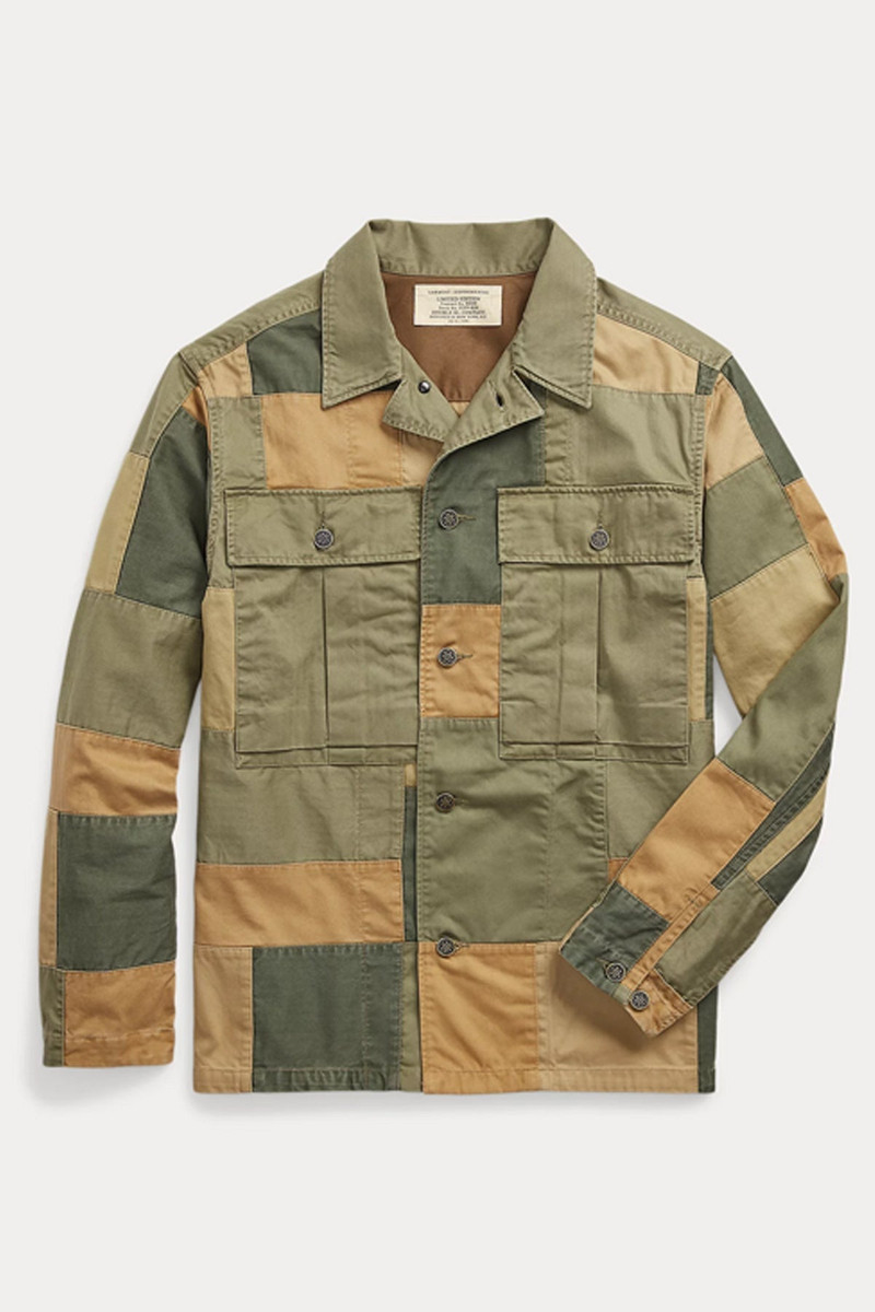 Limited-Edition Patchwork Shirt - Olive/Multi 1