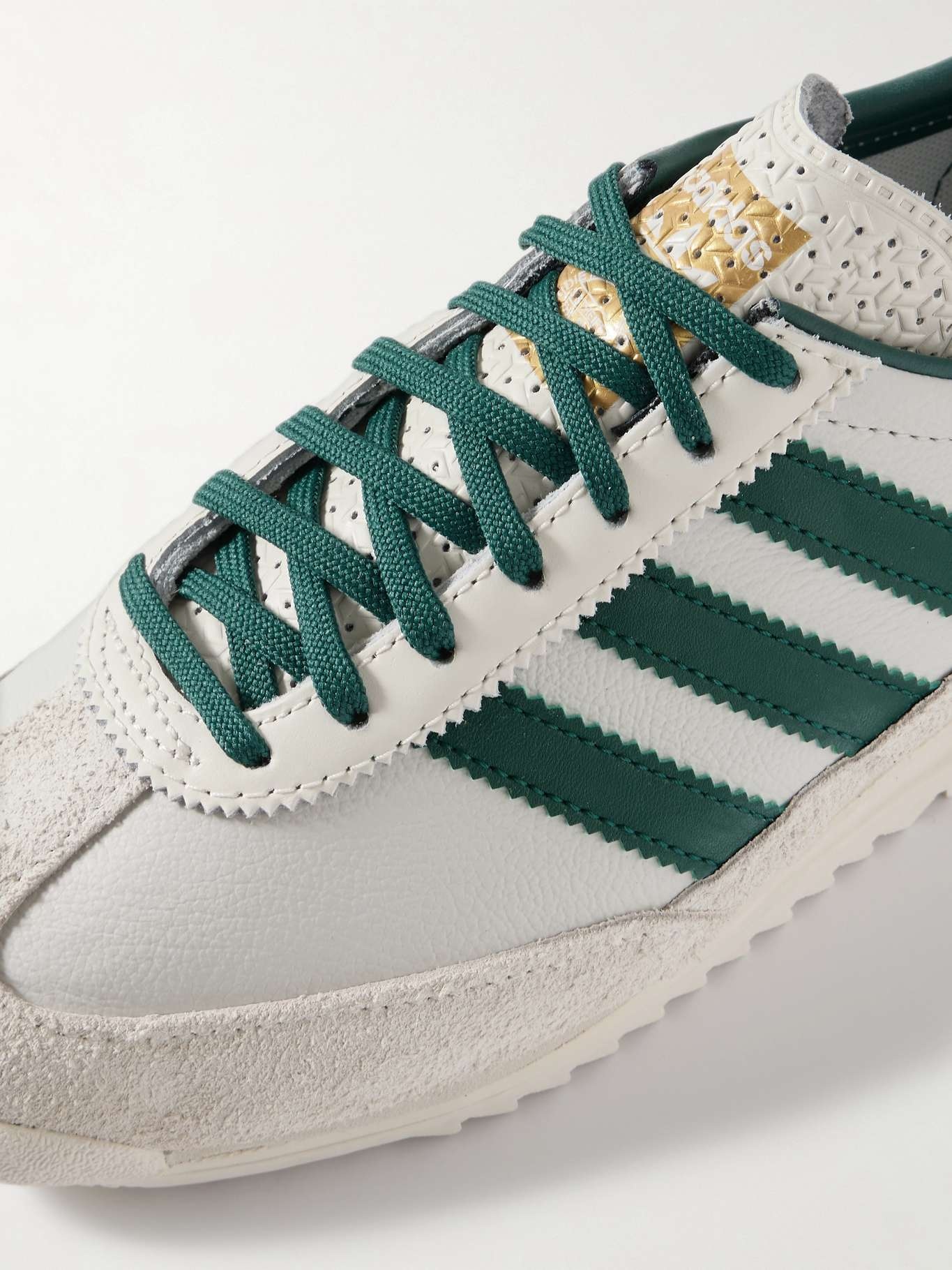 SL 72 OG suede-trimmed leather sneakers Off-white - 4
