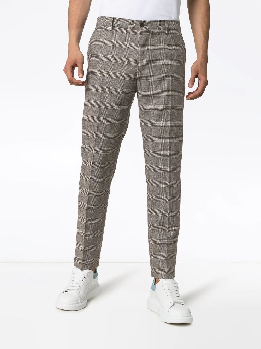 check wool trousers - 3