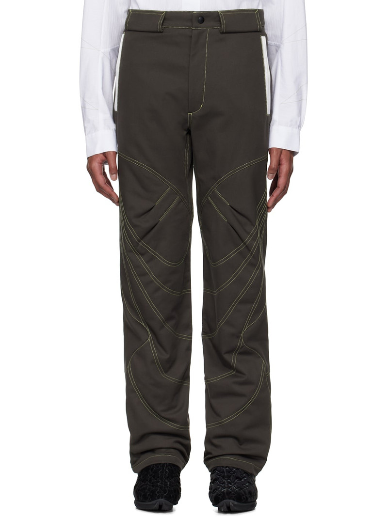 Brown Solix Zip Trousers 1