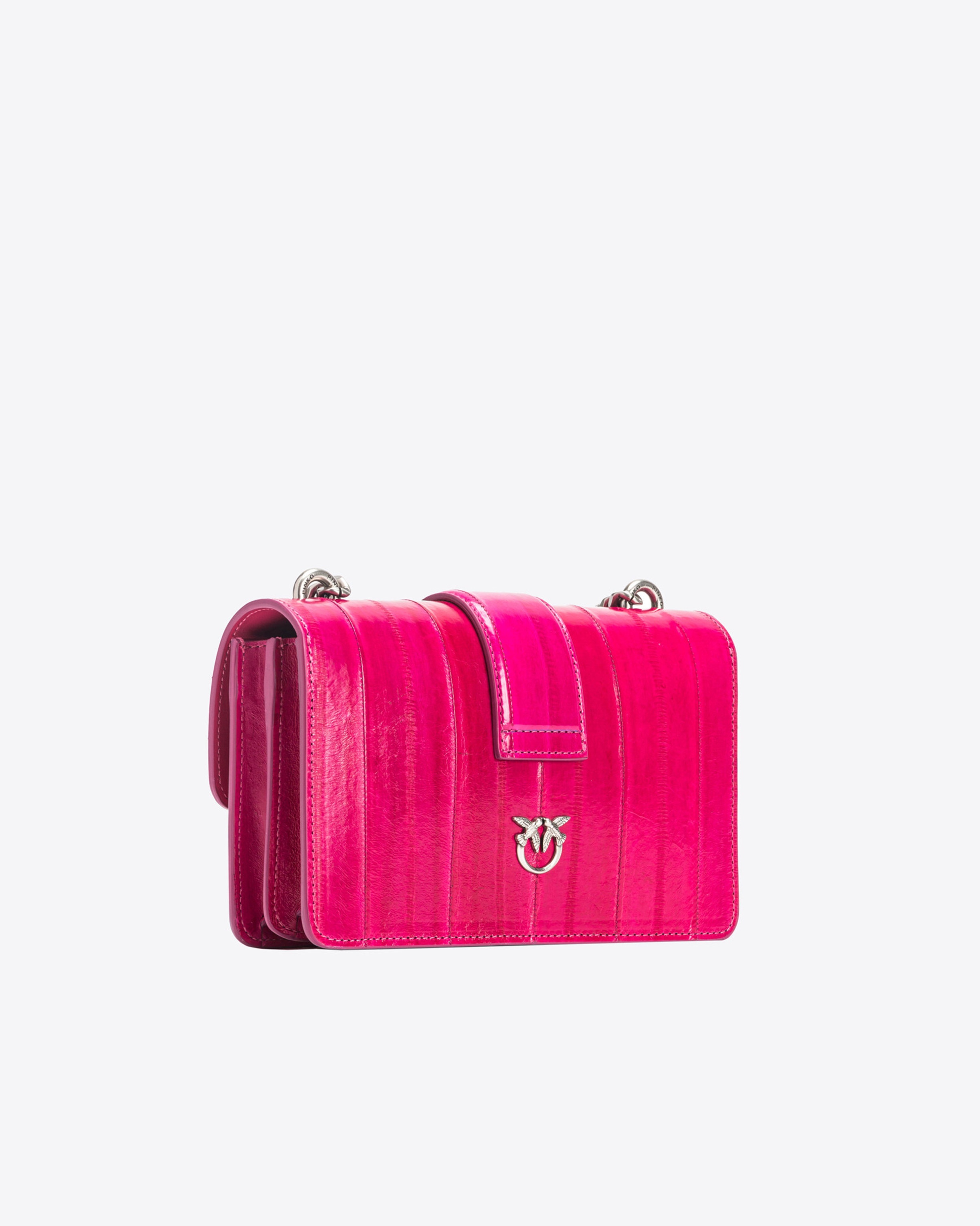 PINKO GALLERIA MINI LOVE BAG ONE IN EEL SKIN - 2