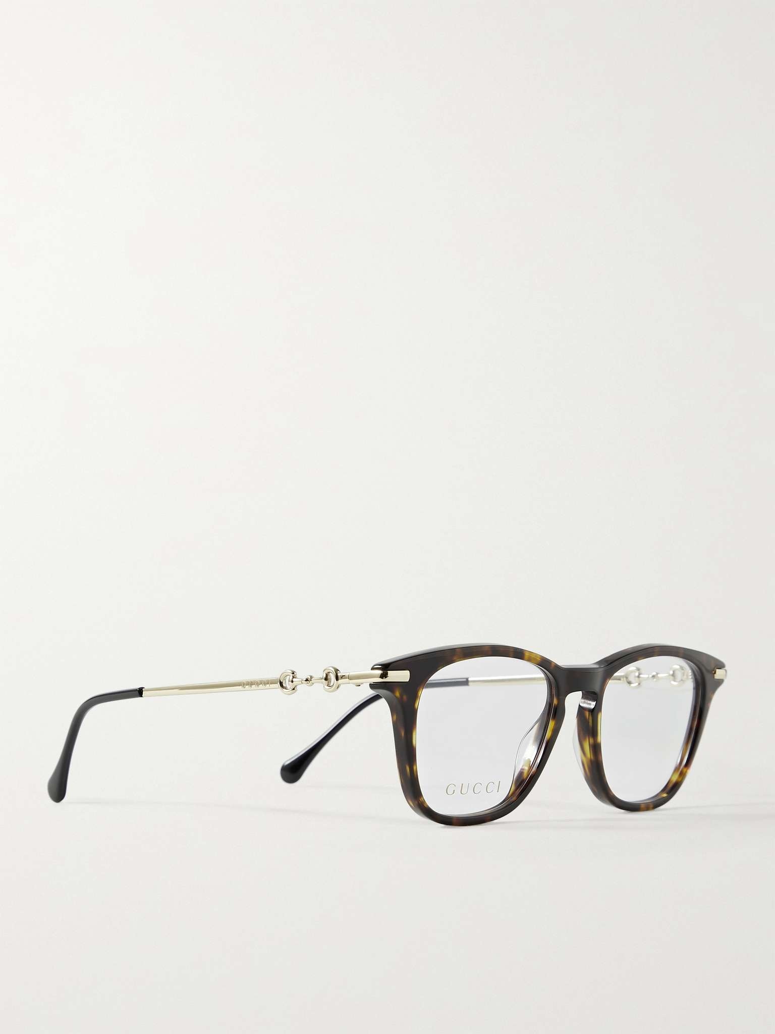 Square-Frame Tortoiseshell Acetate and Gold-Tone Optical Glasses - 3