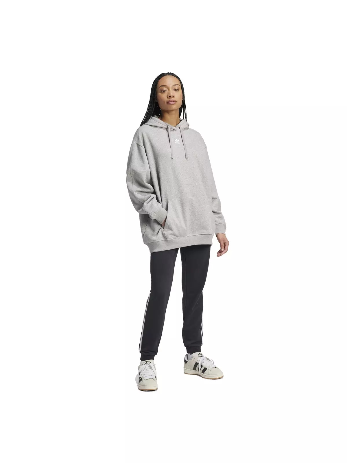 Women's Originals Essentials Oversized Fleece Hoodie - Grey - 5
