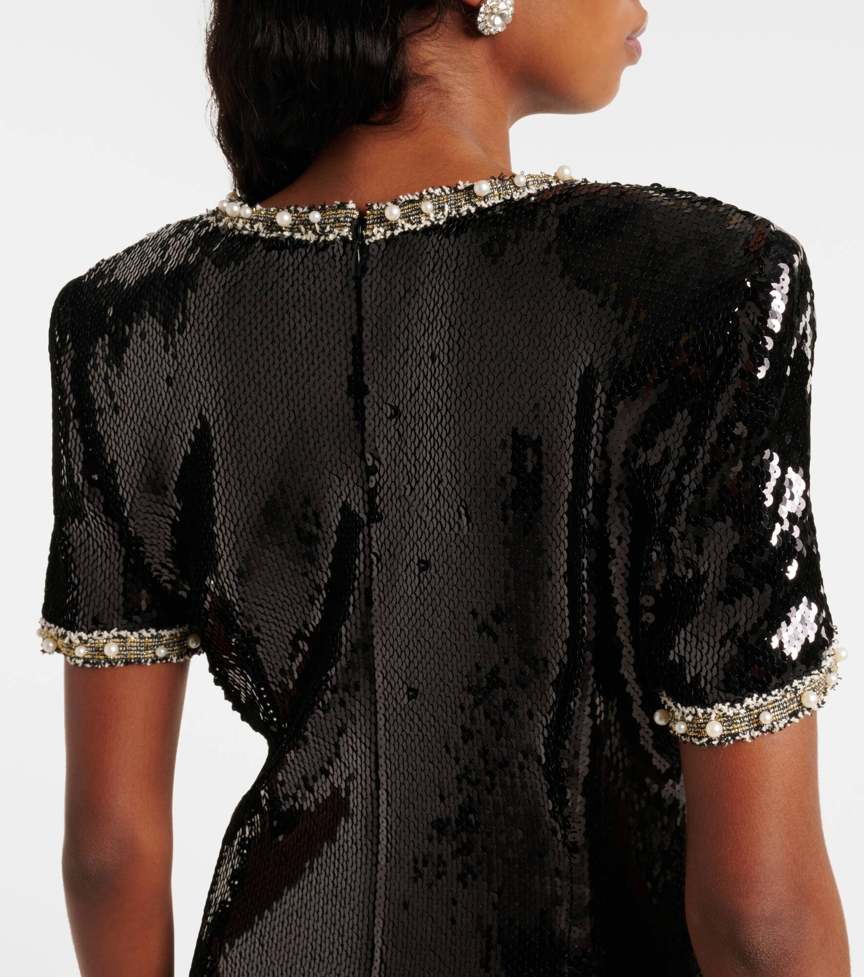 Embellished sequined minidress - 6