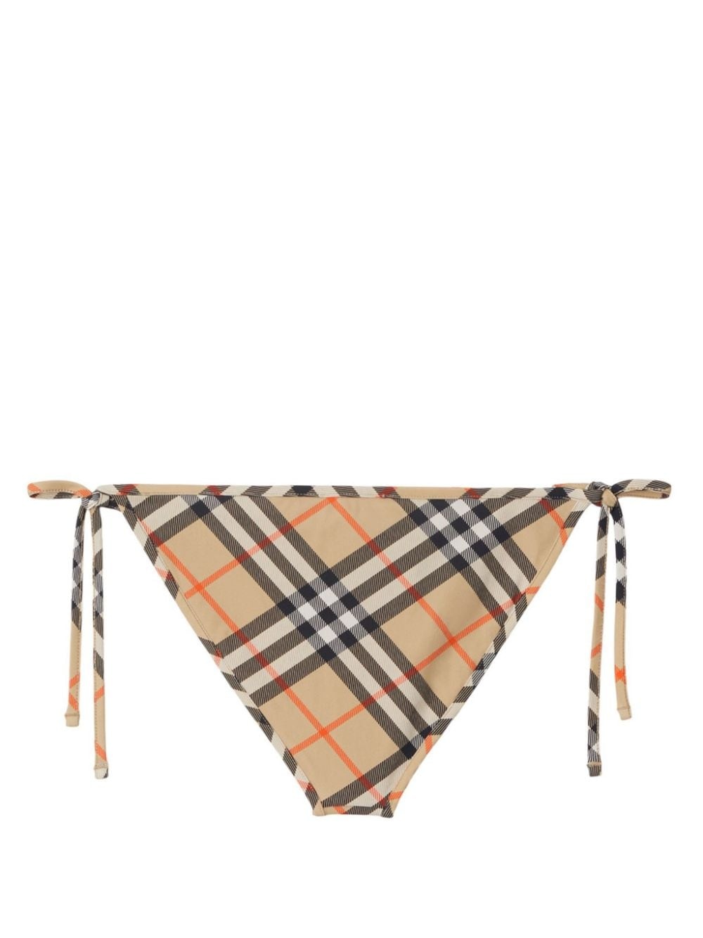 check-pattern bikini briefs - 2