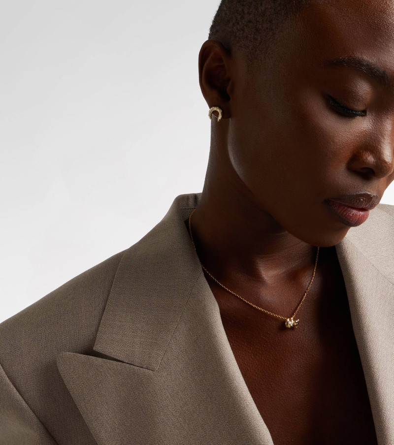 Yvonne Léon Koala 18kt gold necklace with diamonds and enamel outlook