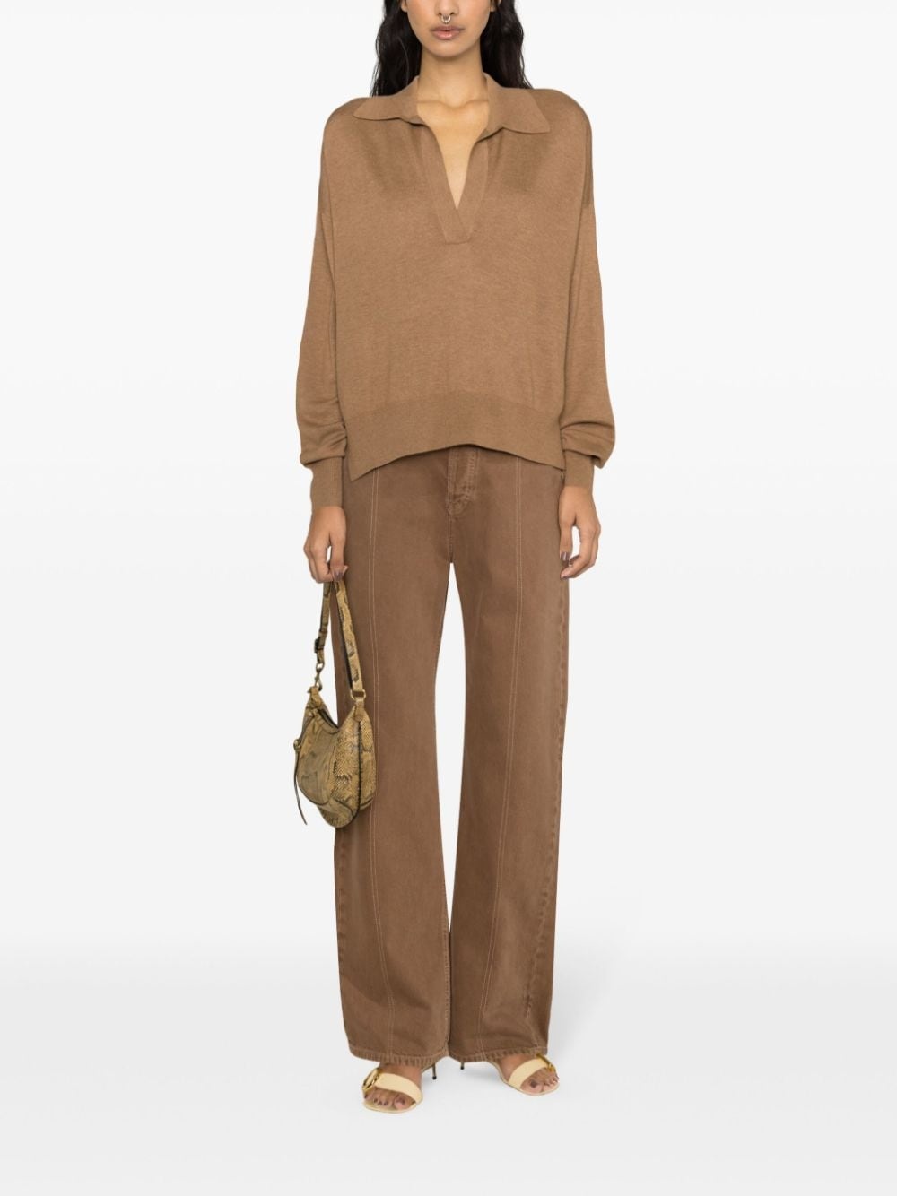 Galix spread-collar jumper - 2