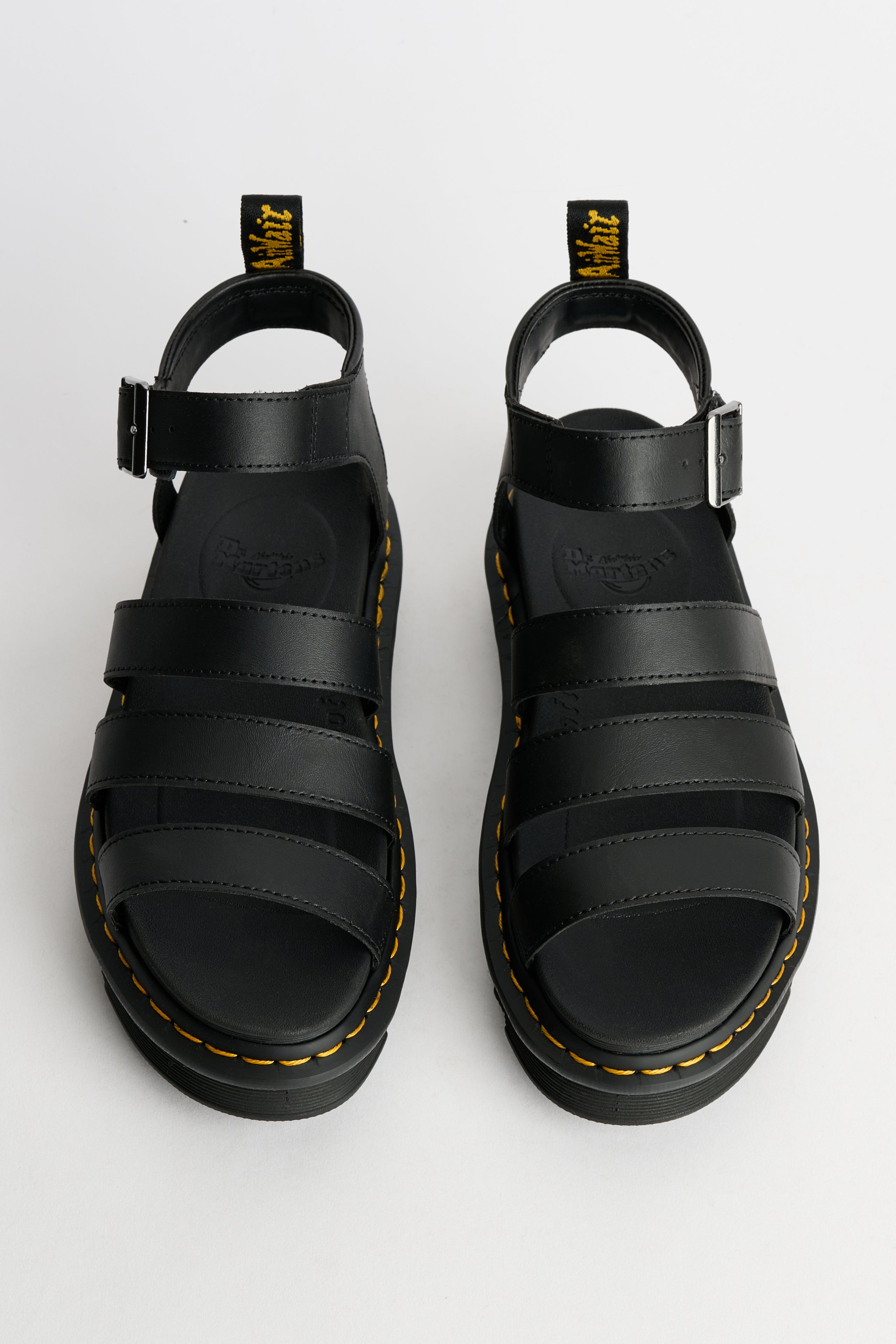 DR. MARTENS W’S BLAIRE HYDRO LEATHER SANDALS BLACK - 5