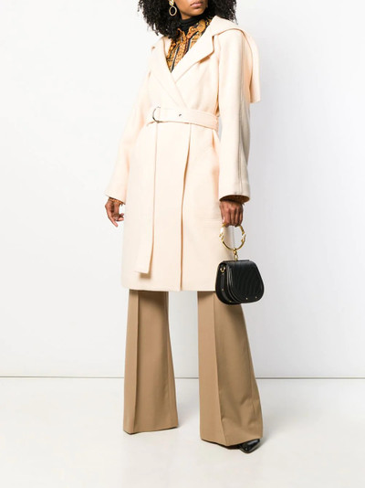 Chloé cape-style belted coat outlook