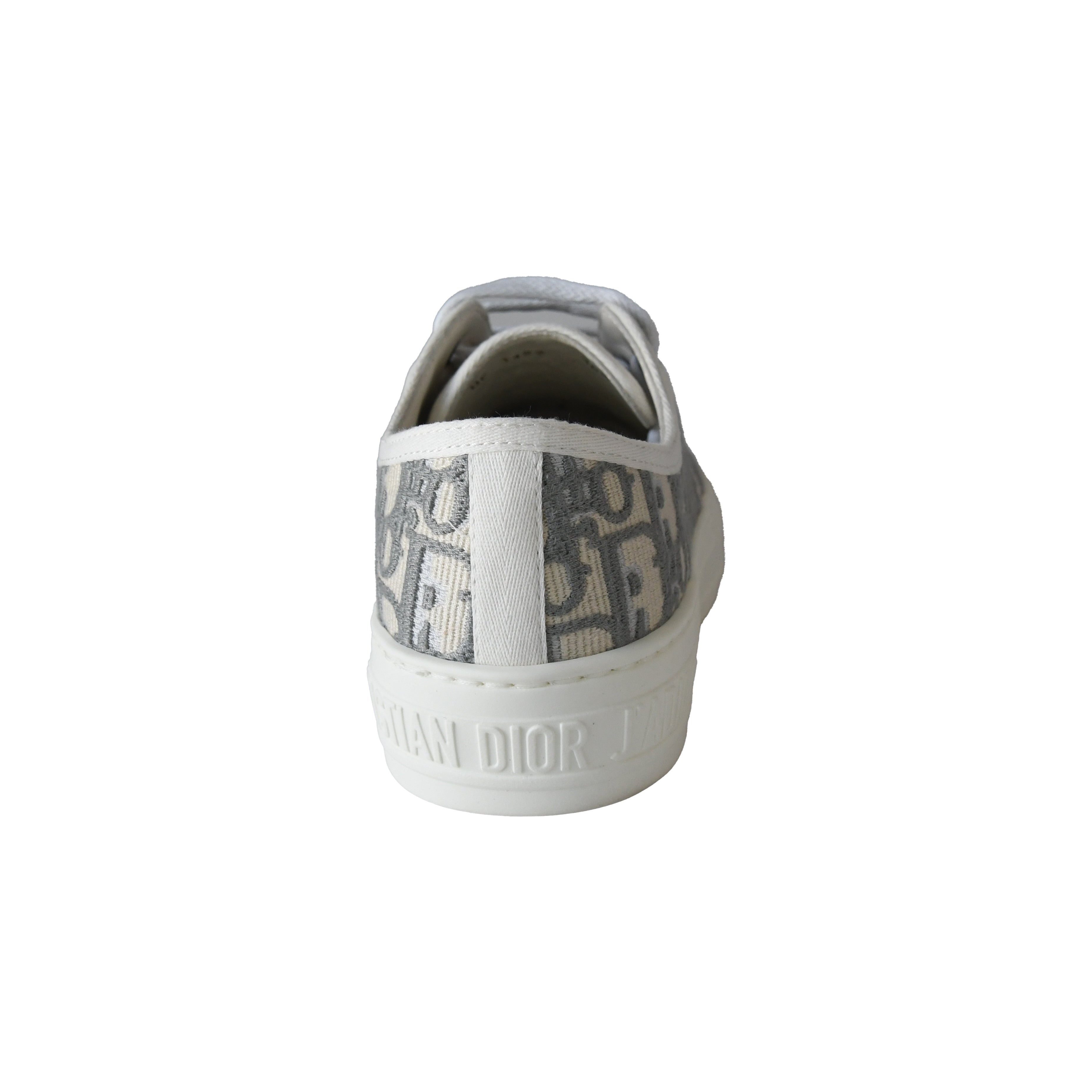 Dior Wmns Walk'N'Dior Embroidered Canvas Low Top Grey - 4