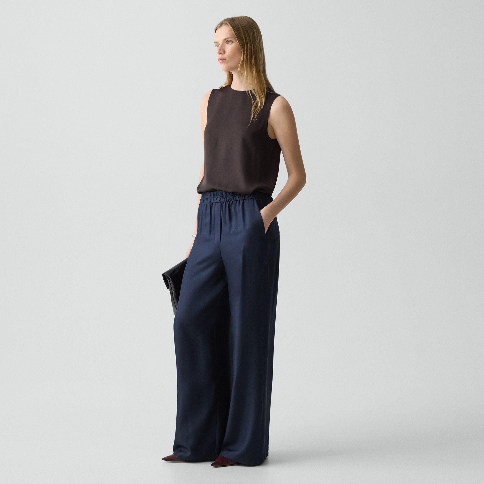 Pull-On Track Pant in Mod Silk Twill - 3