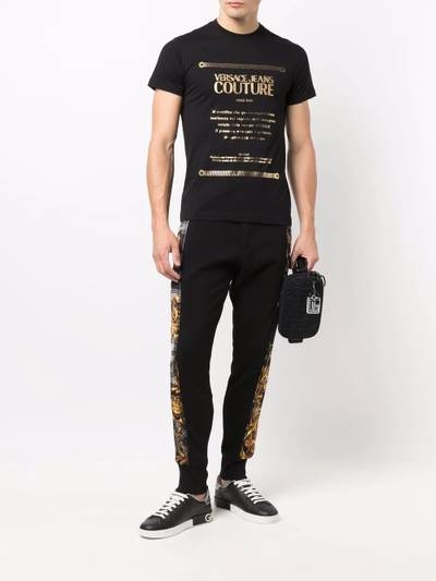 VERSACE JEANS COUTURE logo-print cotton T-shirt outlook