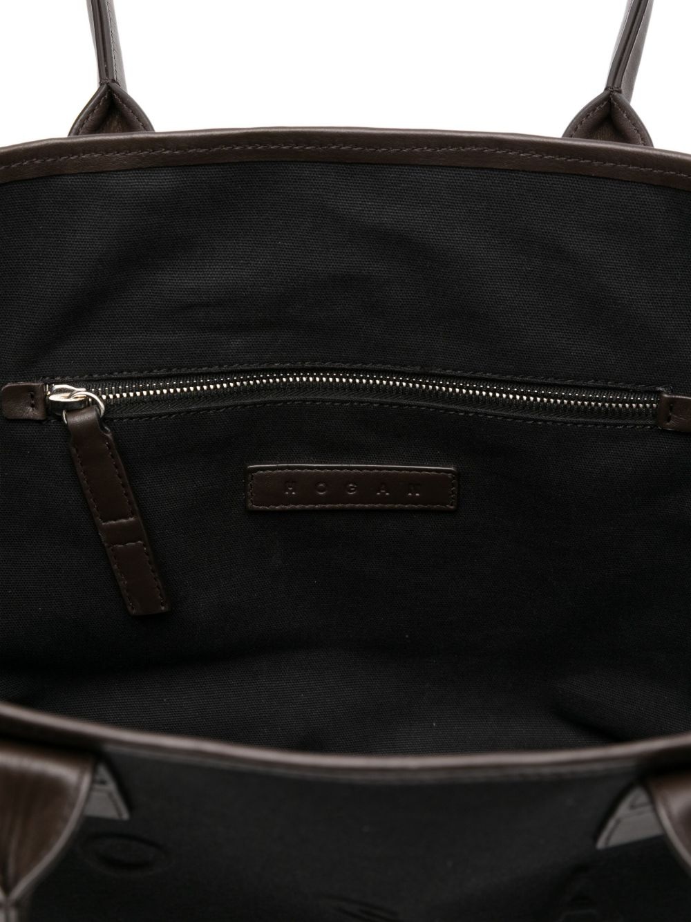 Script Shopping leather-trimmed tote bag - 5