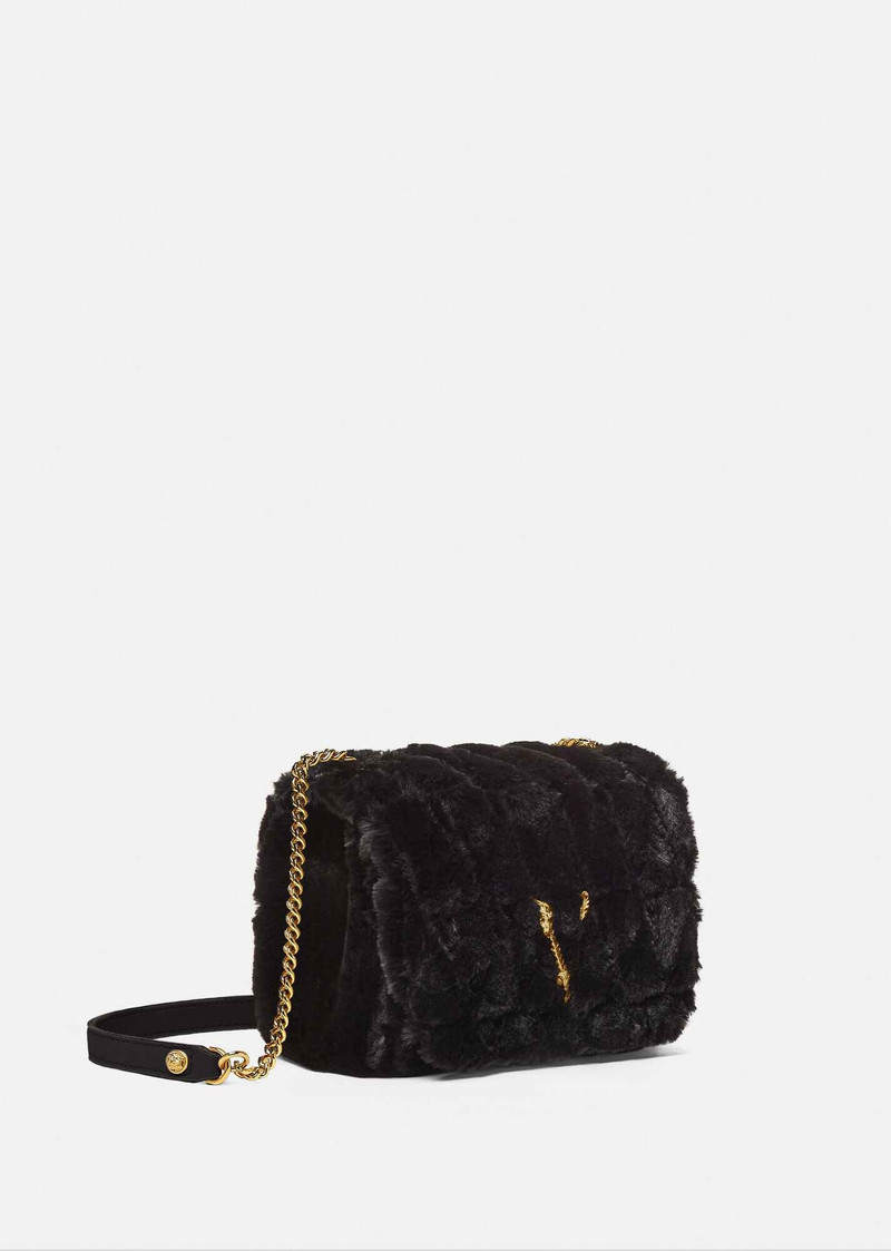 VERSACE Virtus Faux Fur Evening Bag outlook