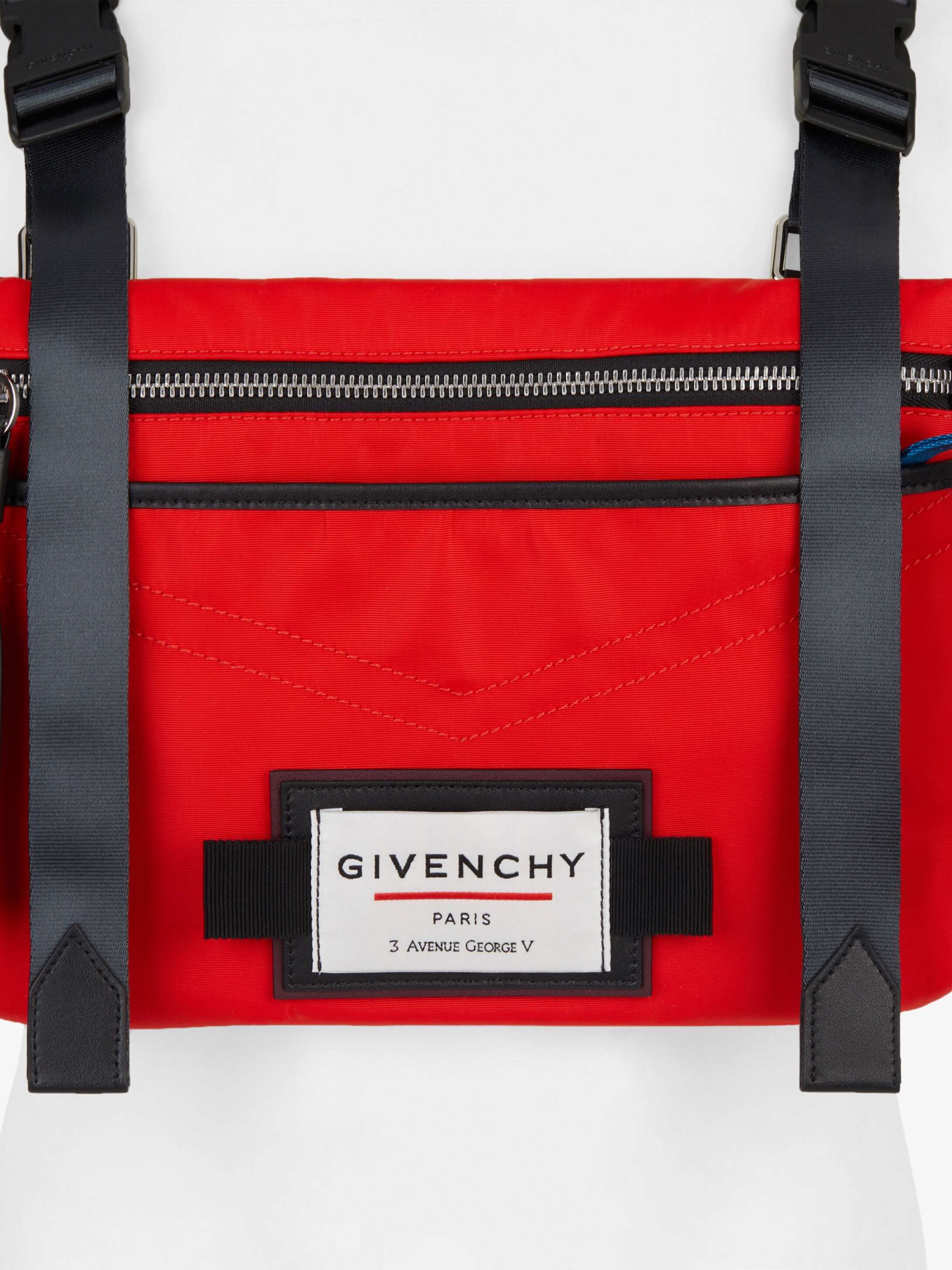 GIVENCHY DOWNTOWN flat cross body bag in nylon - 9