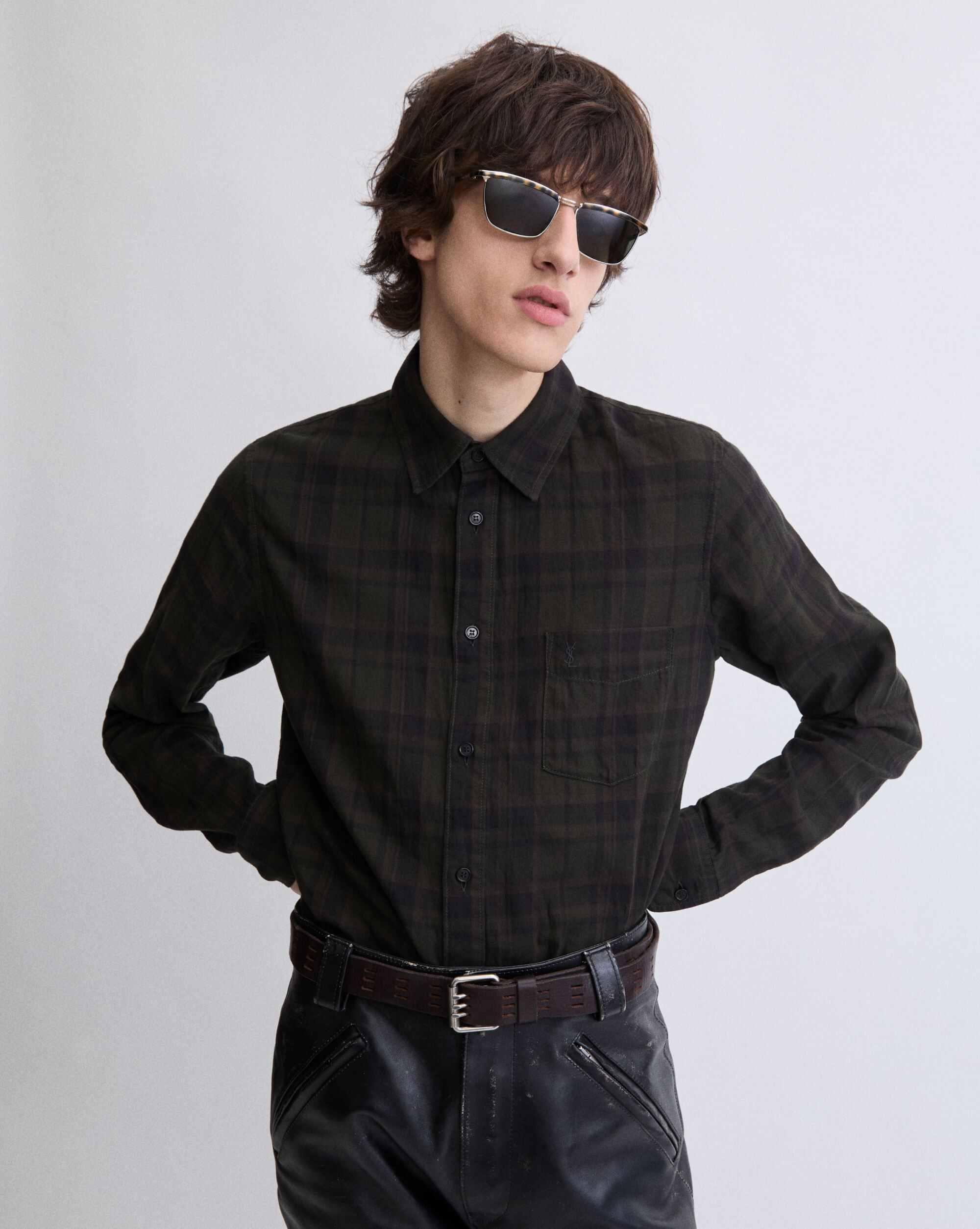 CASSANDRE SHIRT IN COTTON CHECK - 2