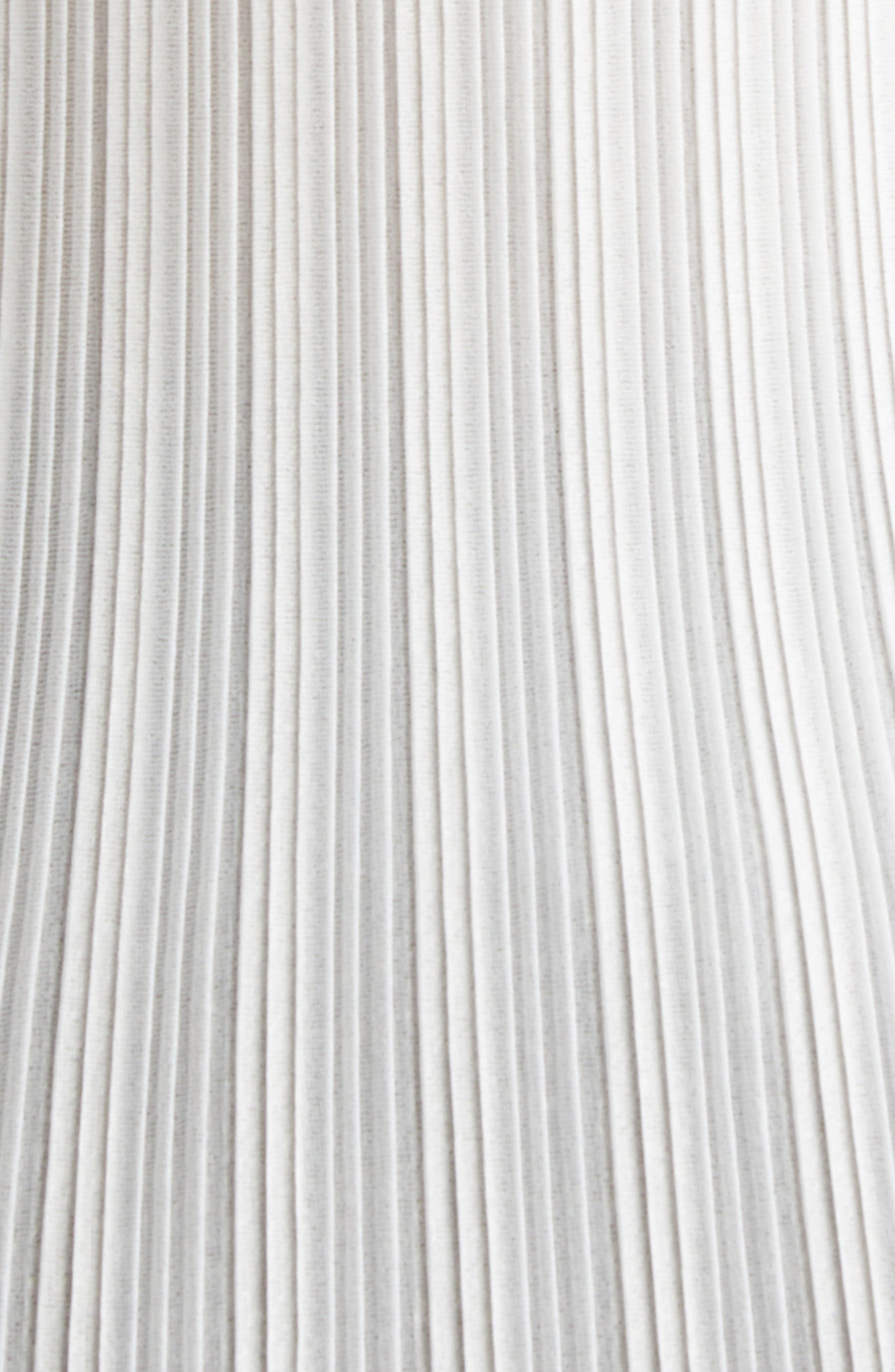 Pleats Please Issey Miyake Pleated Long Sleeve Top in White at Nordstrom - 6