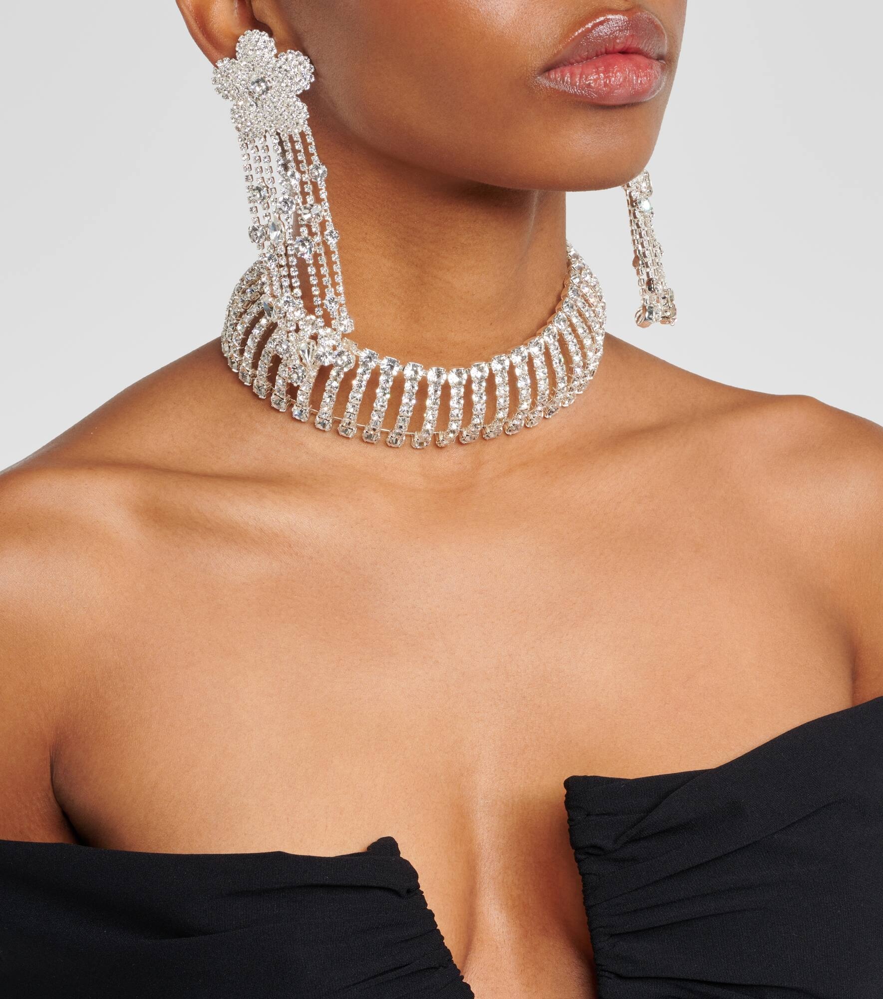 Crystal-embellished choker - 3