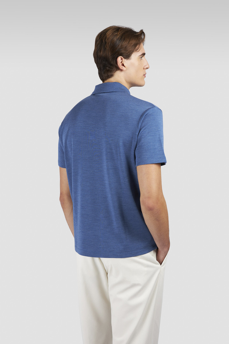 WOOL AND SILK POLO SHIRT WITH ZIP 3