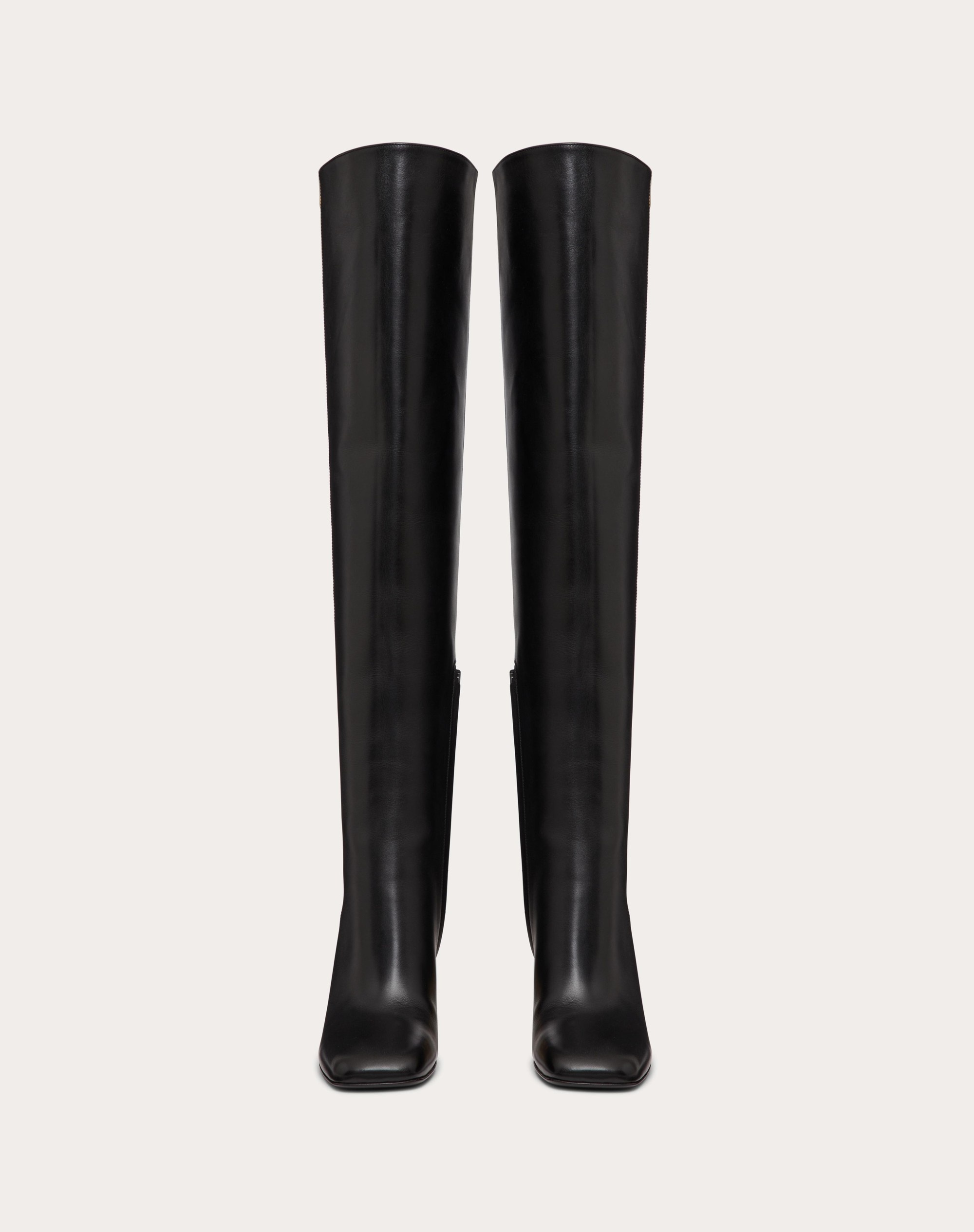 VALENTINO GARAVANI GOLDEN WALK OVER-THE-KNEE CALFSKIN BOOT 95MM - 4