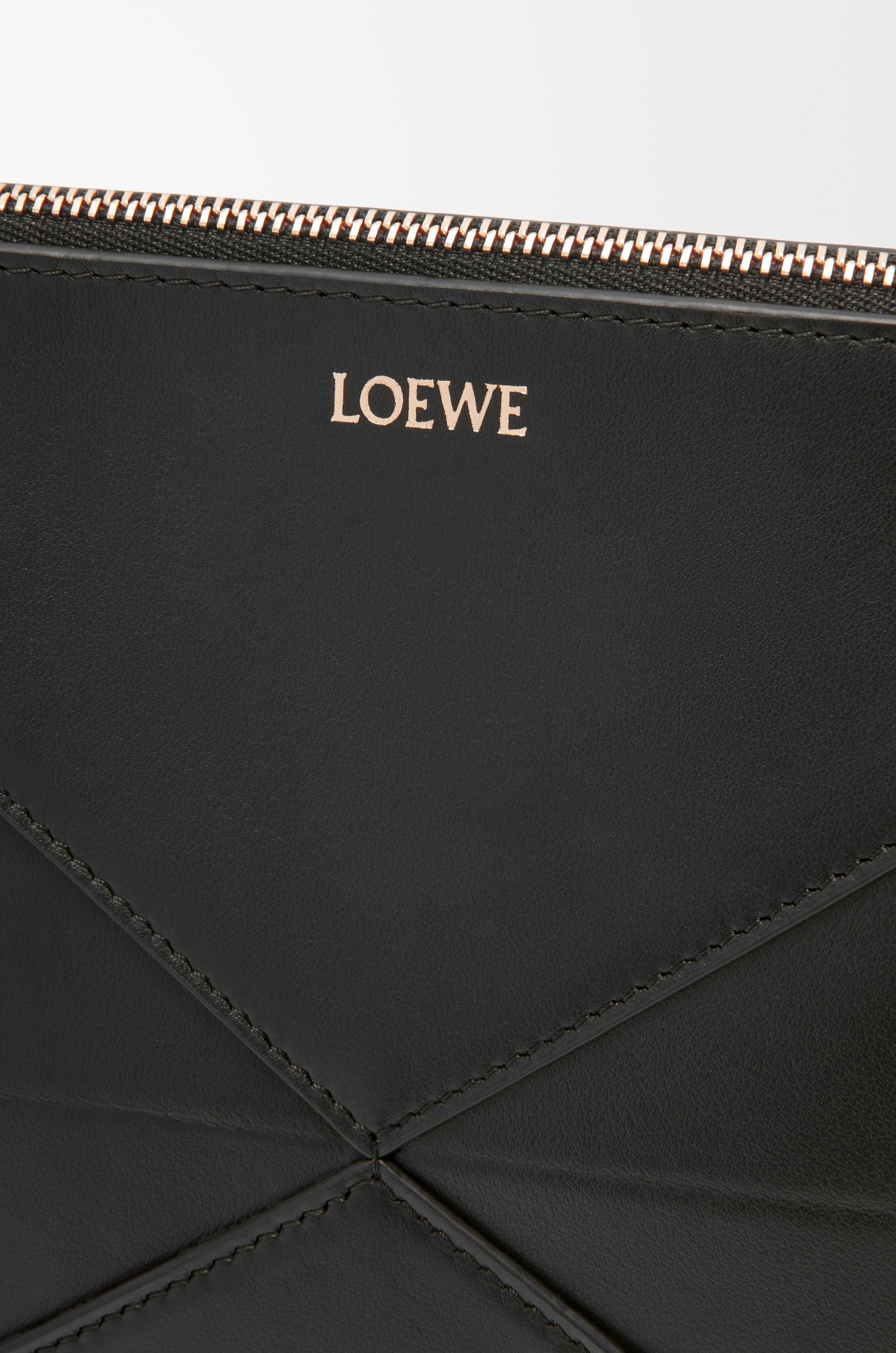 Puzzle Fold pouch in shiny nappa calfskin - 10