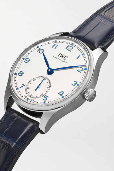 IWC Schaffhausen Portugieser Automatic 40.4mm stainless steel and alligator watch outlook