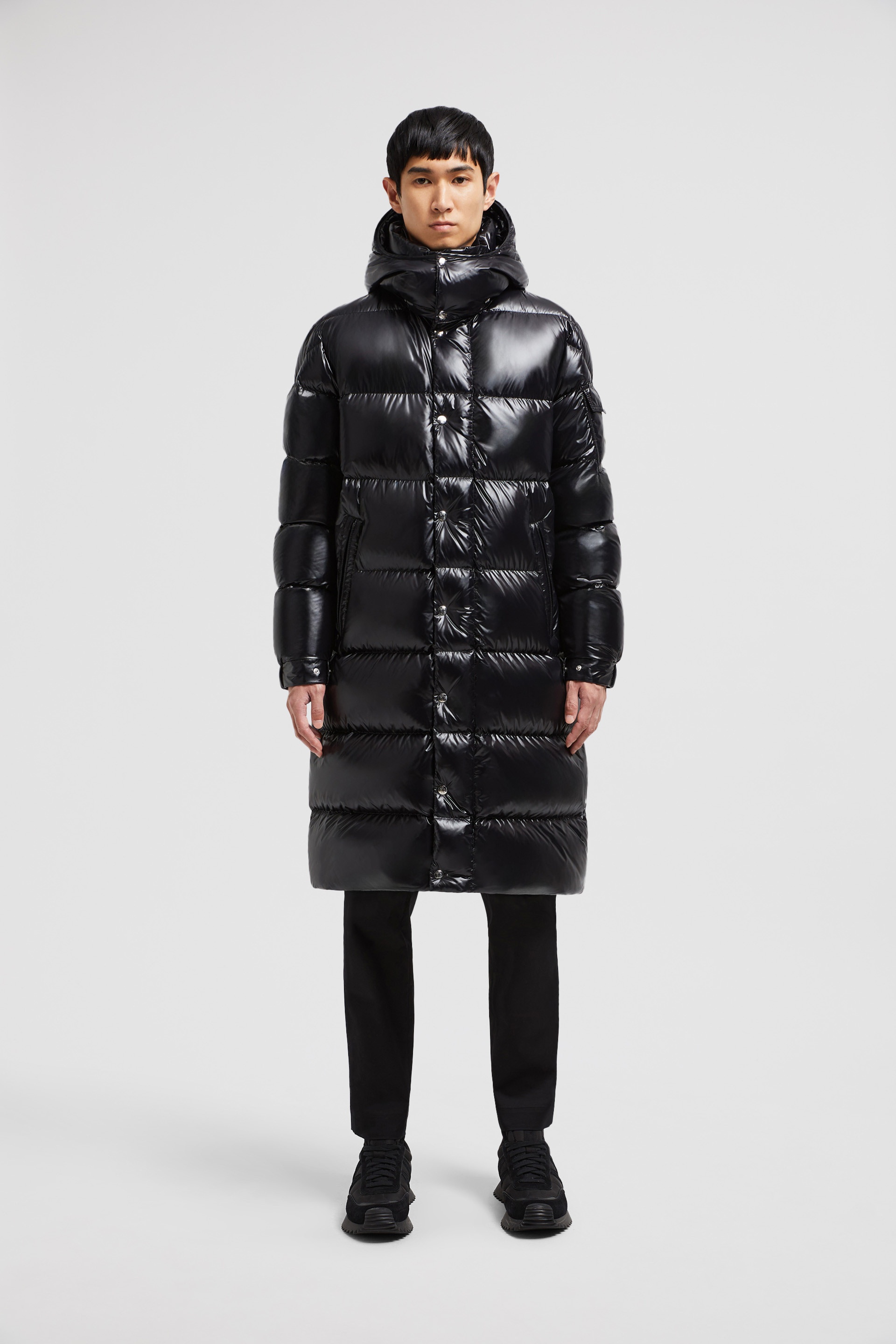 Moncler Hanoverian Long Down Jacket | REVERSIBLE