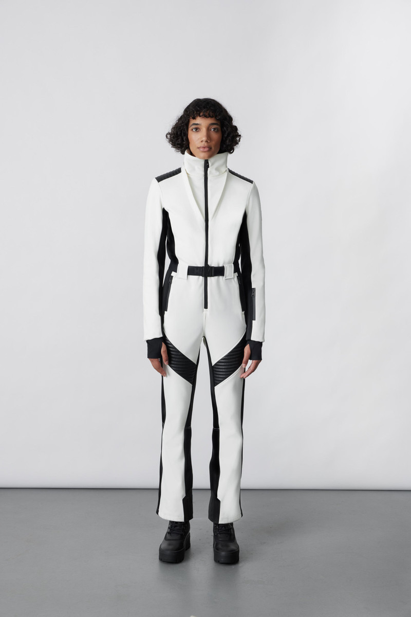 ELLE-Z Techno fleece ski suit with removable hood and fur trim 6