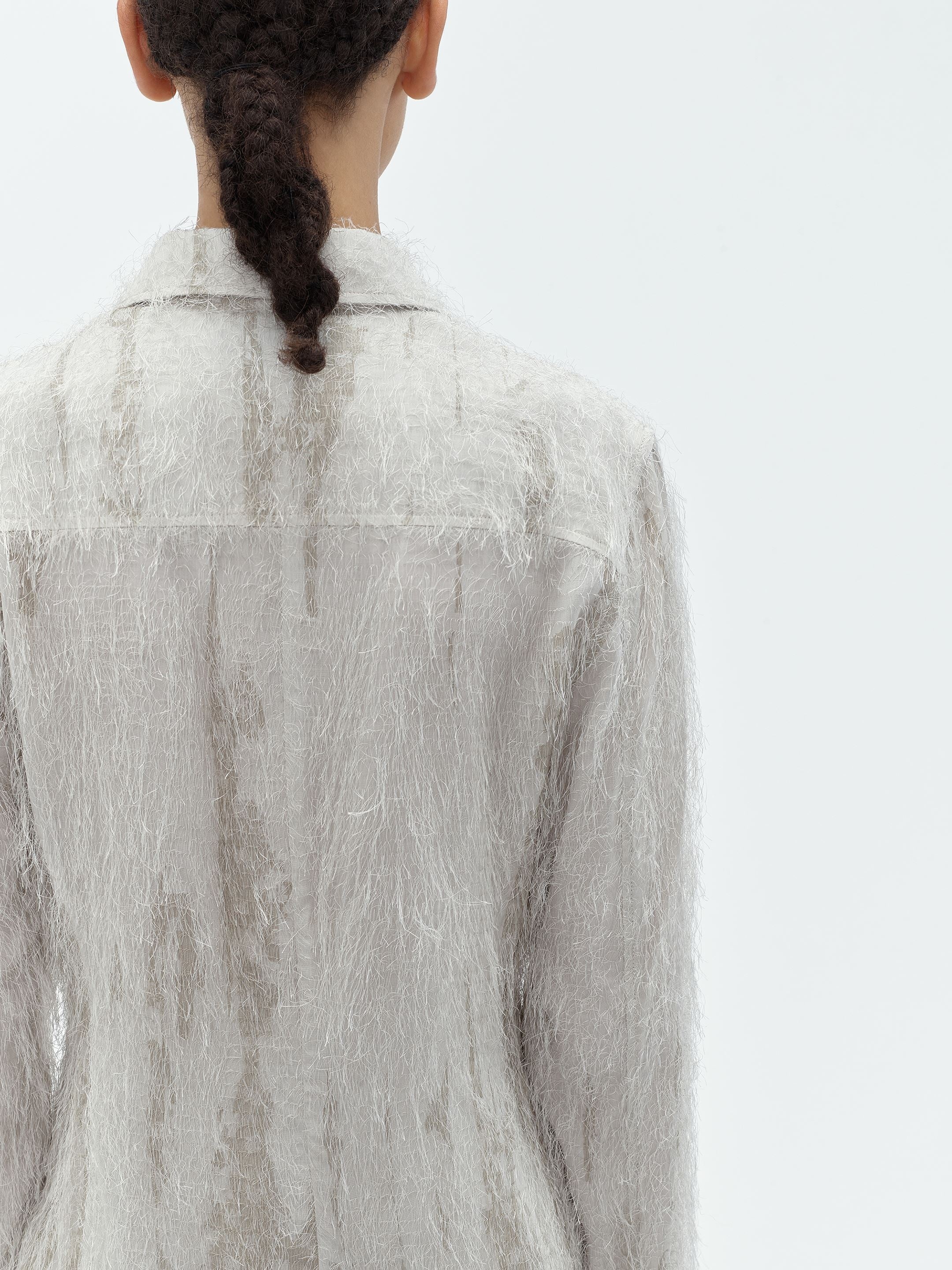 EYELASH BUTTON DOWN SHIRT - 7