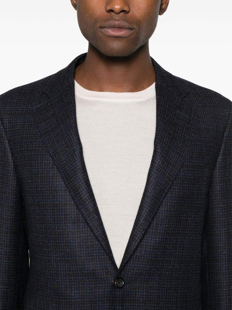 check-pattern blazer 5