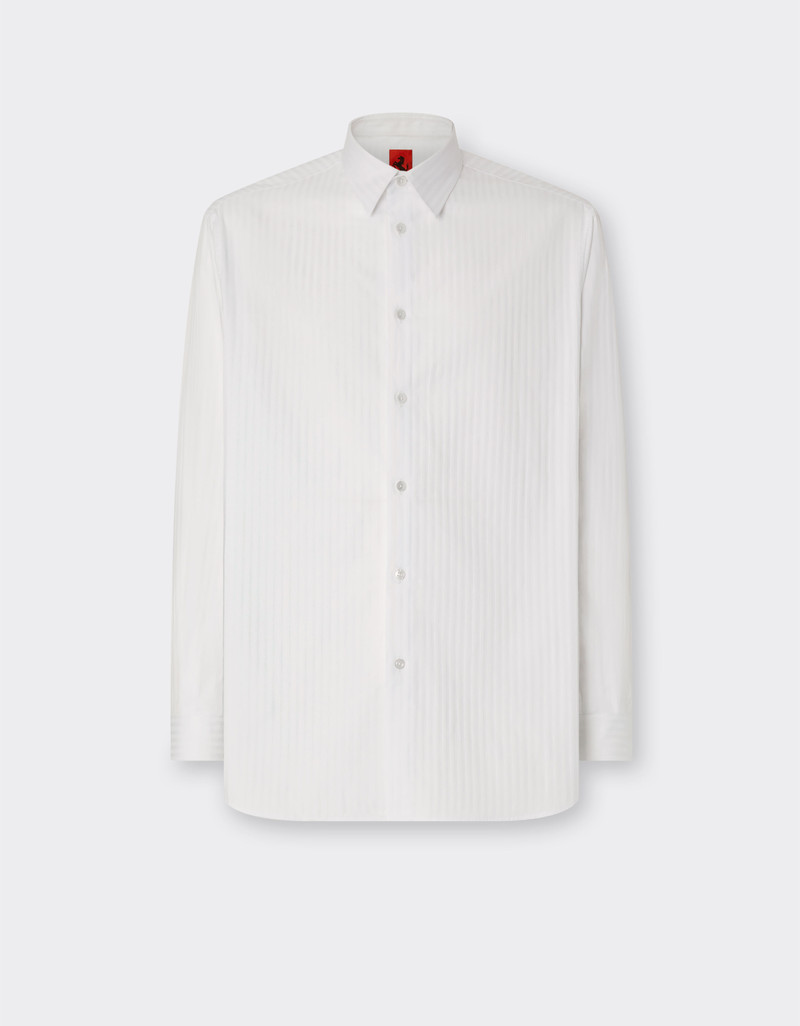 Striped poplin shirt 1