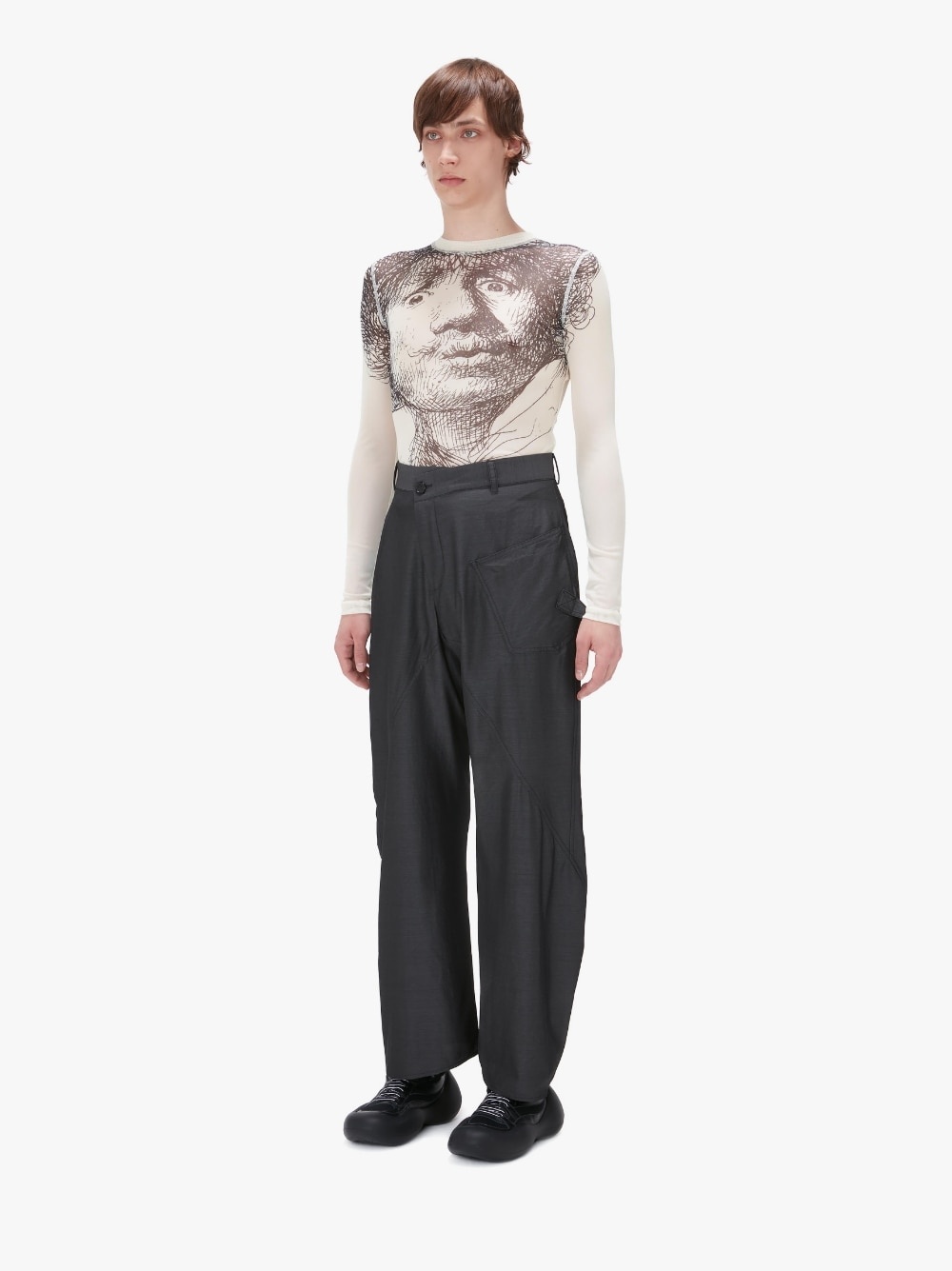 TWISTED WORKWEAR WOOL TROUSERS - 4