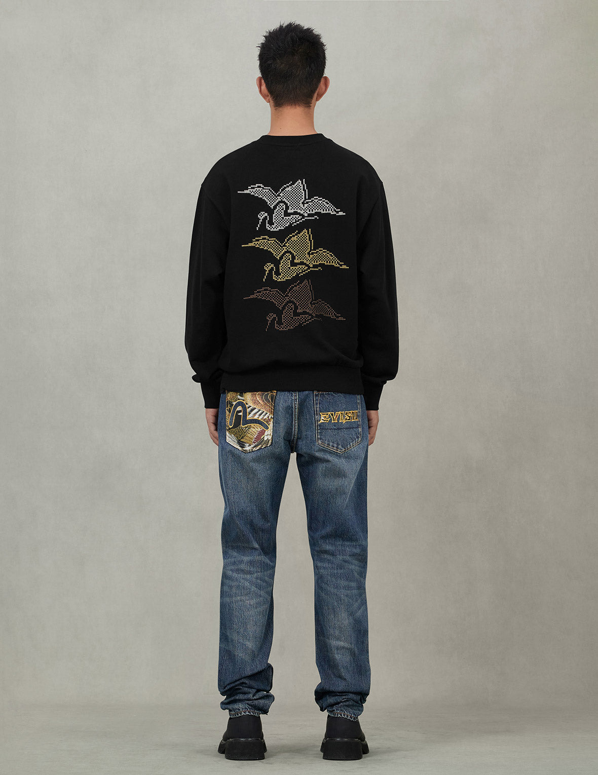 Brocade Patch Pocket Carrot Fit Jeans #2017 - 8